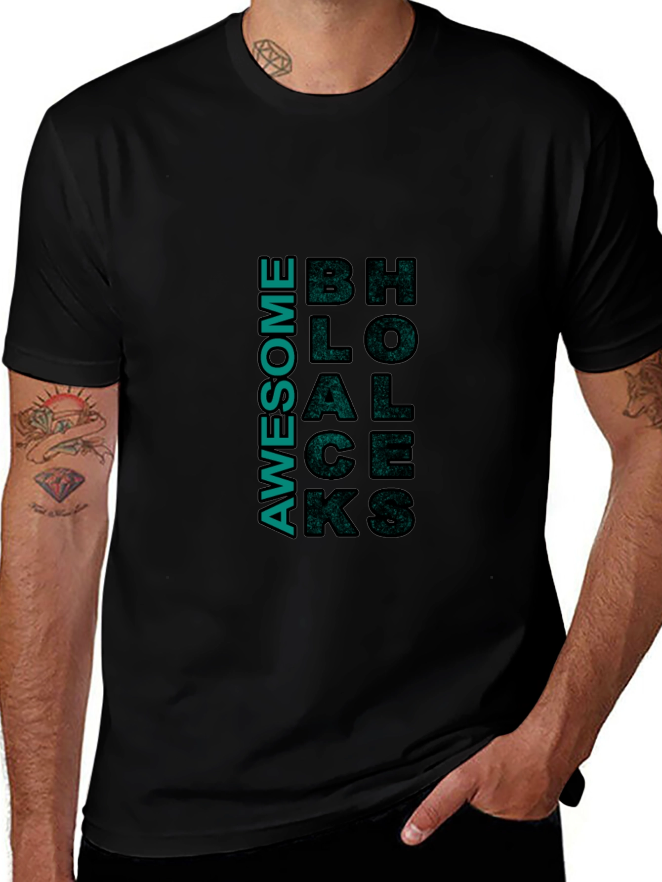 Variant 17 of Awesome Blocks Graphic Tee - Trendy Style