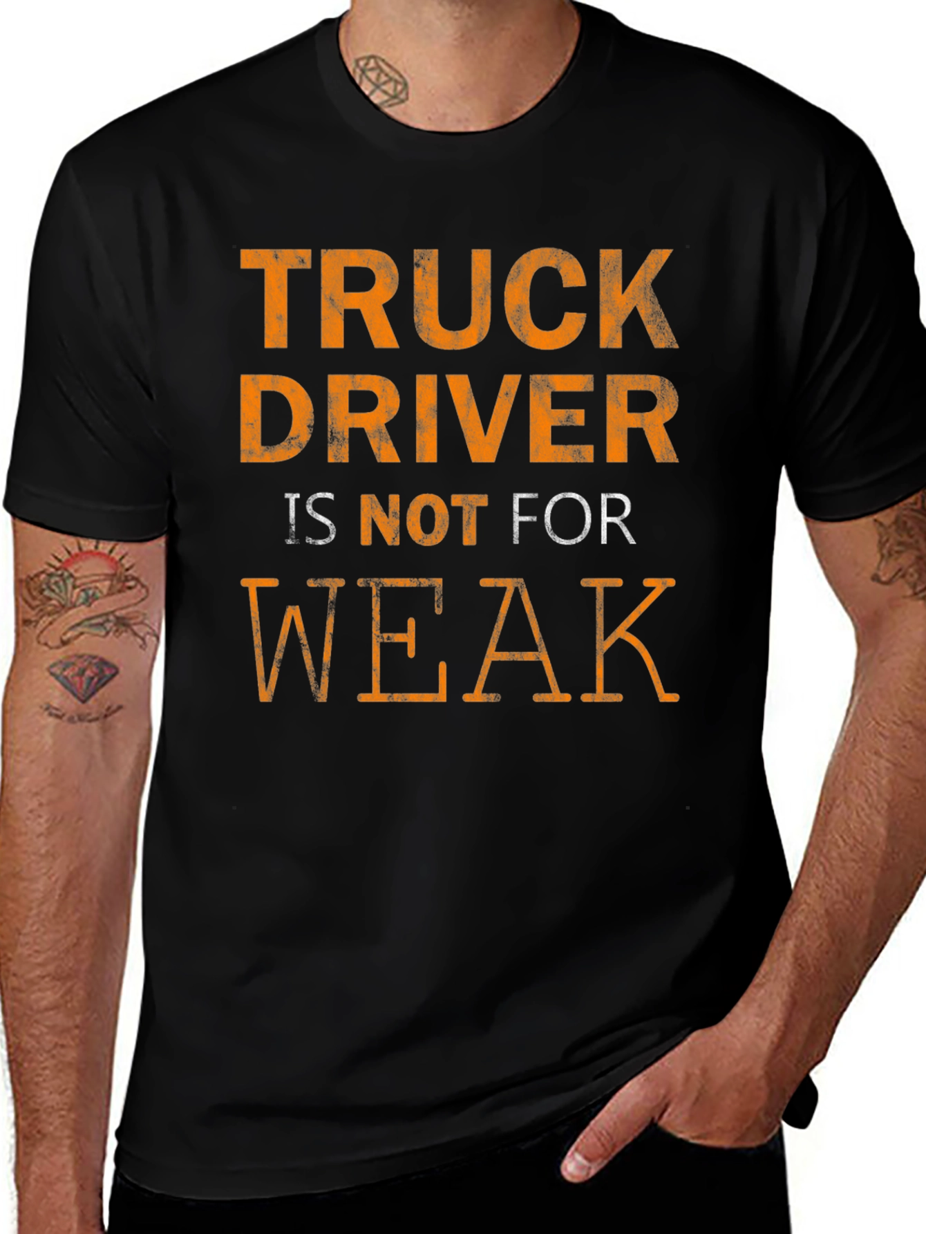 Variant 7 of Truck Driver T-Shirt - Is Not For Weak - Graphic Tee