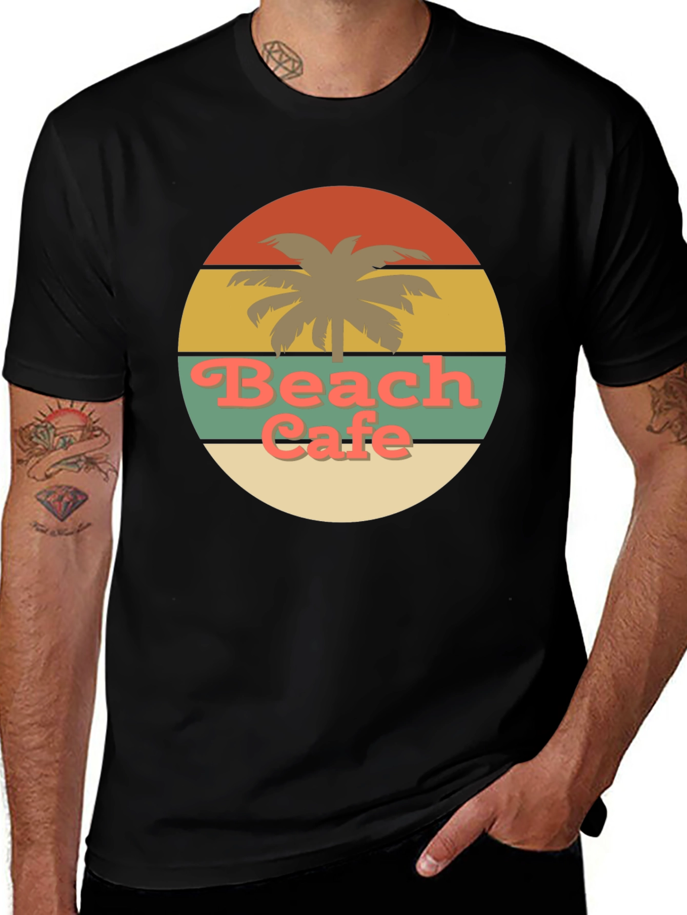 Variant 23 of Retro Beach Cafe Graphic Tee
