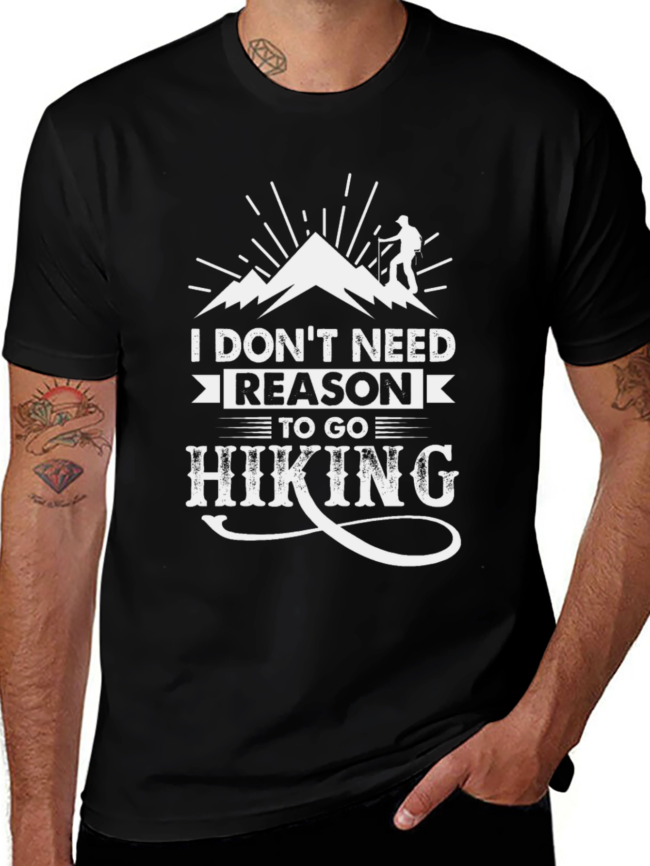 Variant 16 of Hiking T-Shirt - I Don't Need a Reason to Go