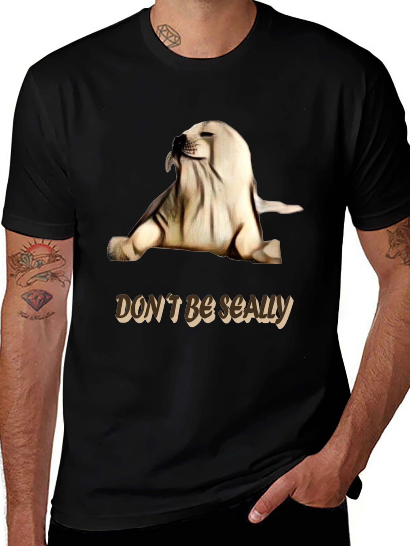 Variant 9 of Don't Be Seally Graphic Tee - Funny Seal Pun Shirt
