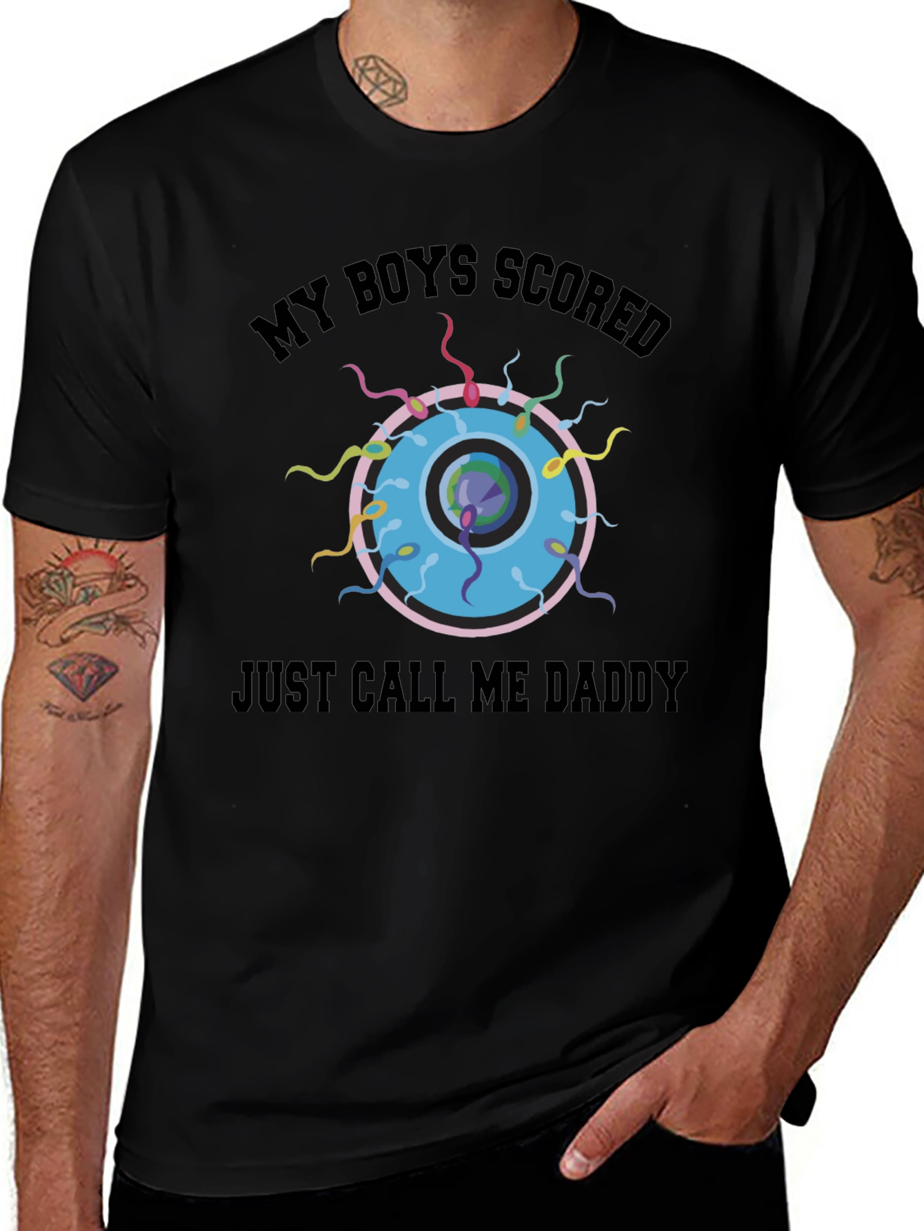 Variant 20 of My Boys Scored Funny T-Shirt - Call Me Daddy