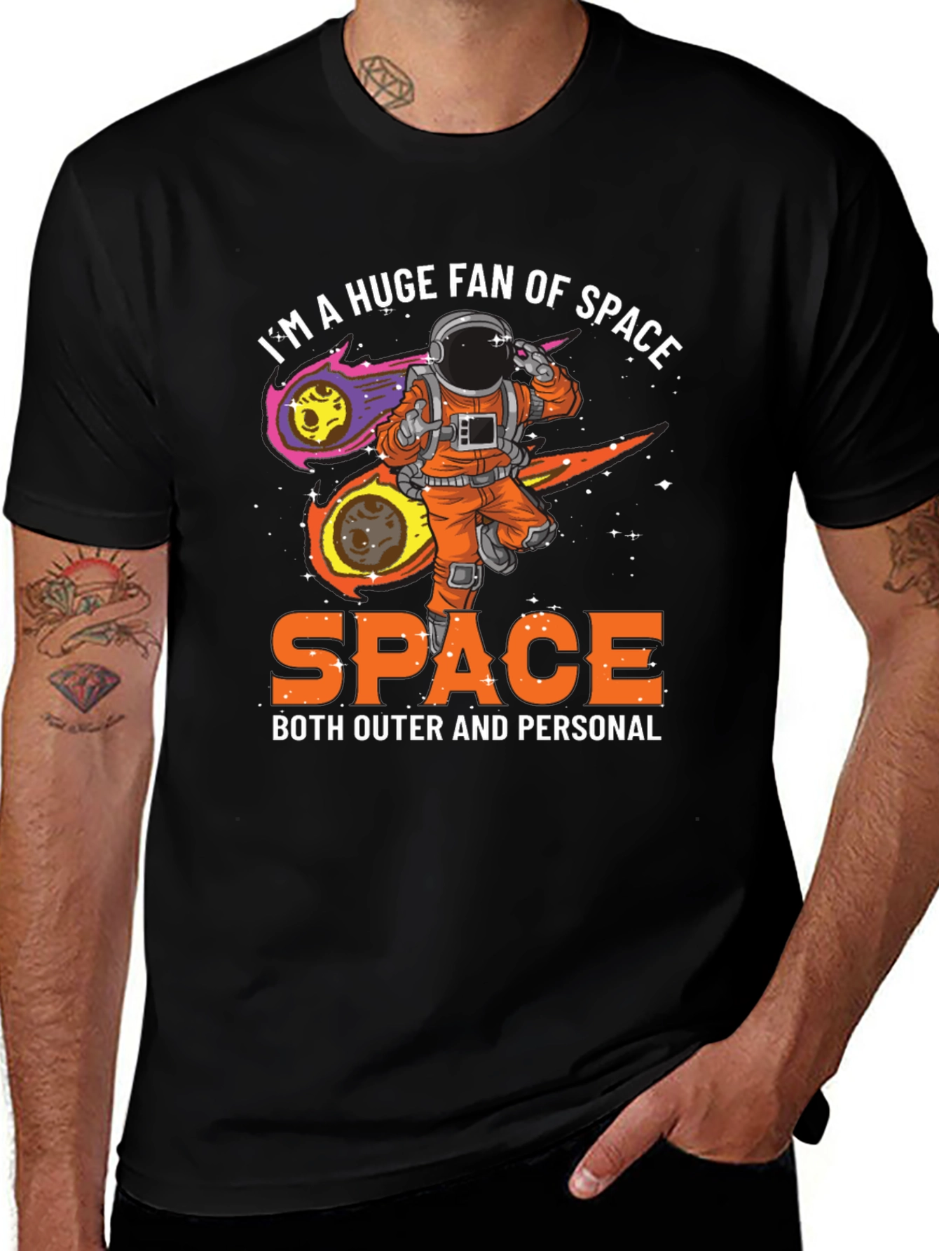 Variant 18 of Space Fan T-Shirt Astronaut Graphic Tee