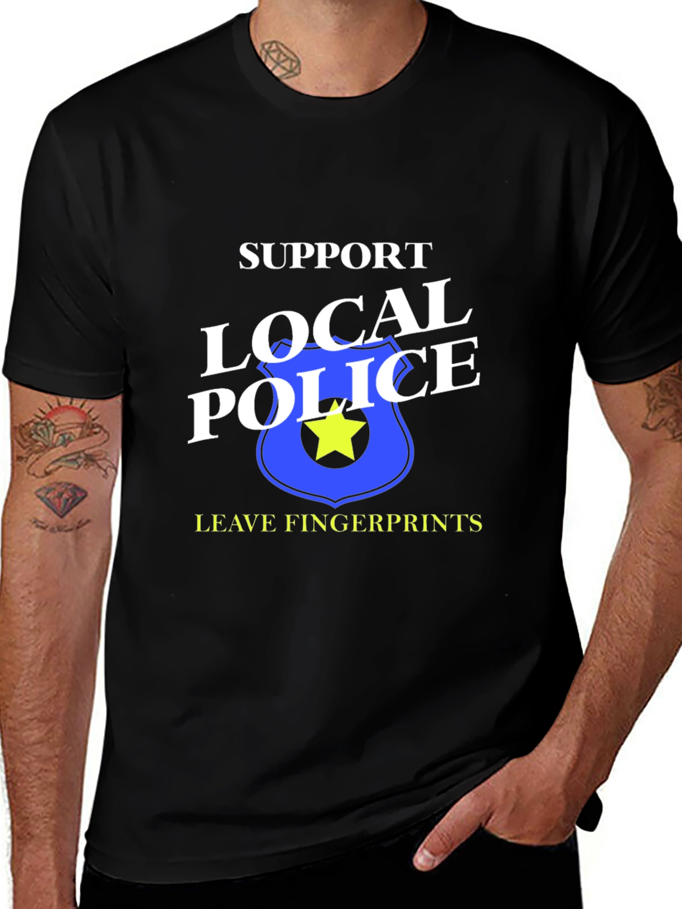 Variant 10 of Support Local Police Graphic T-Shirt