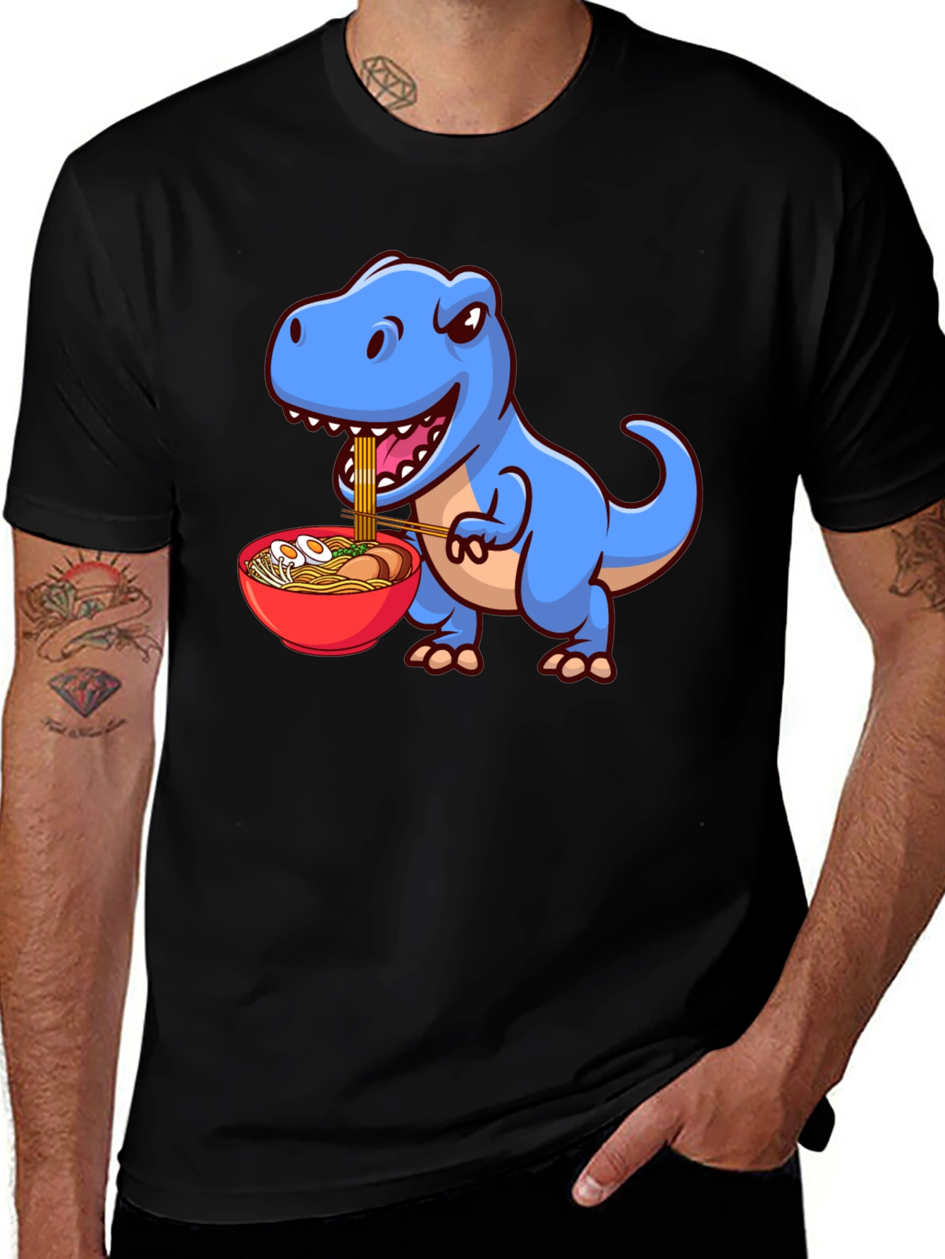 Variant 27 of Dino Ramen Lover Graphic Tee