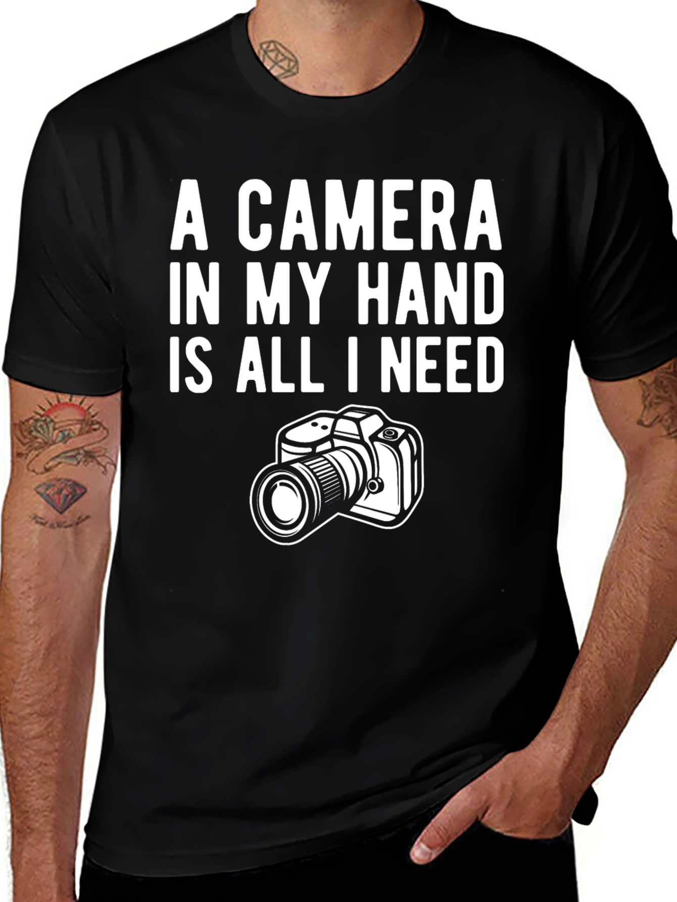 Variant 19 of Camera Lover T-Shirt: A Camera in My Hand