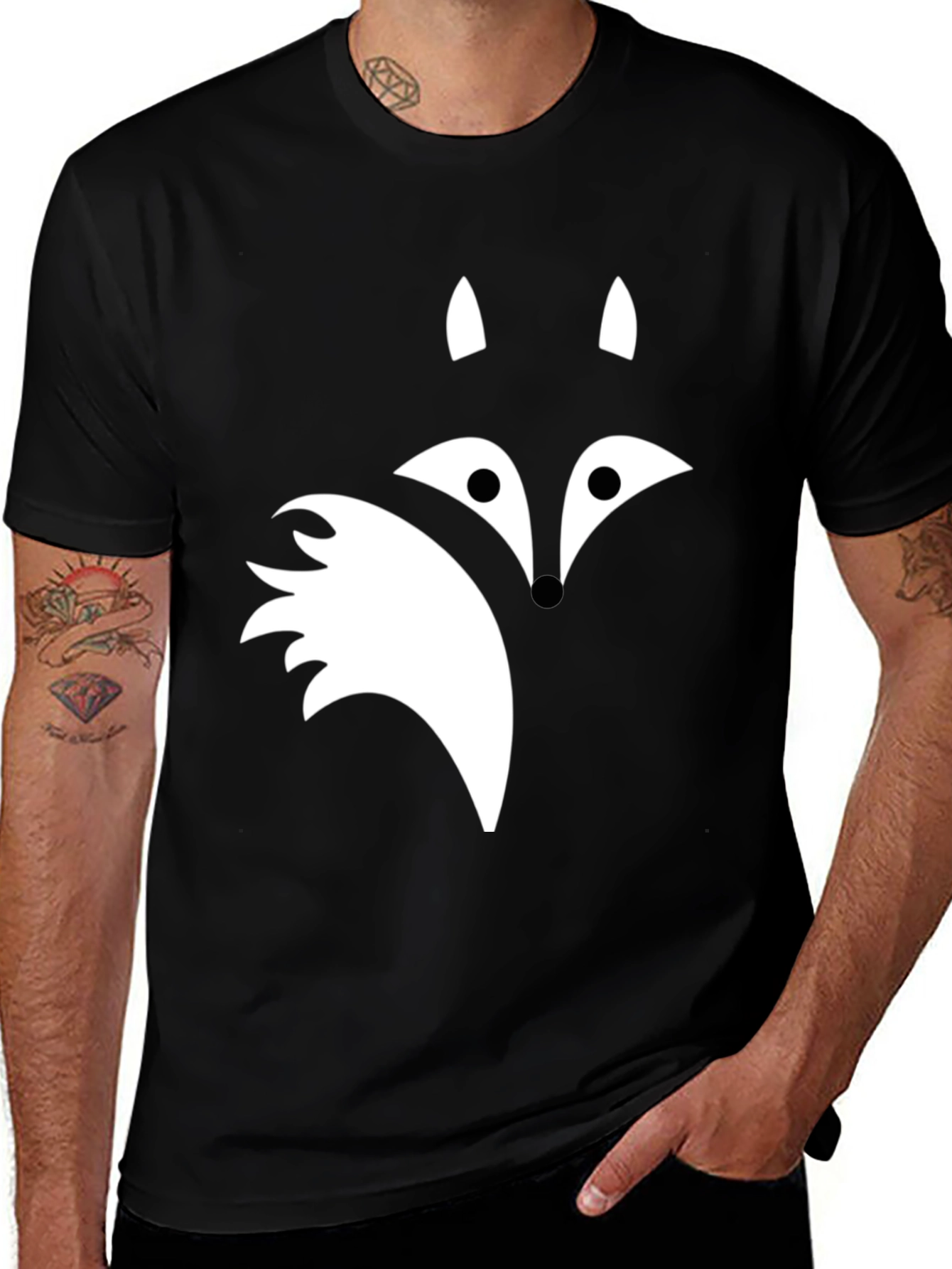 Variant 12 of Fox Graphic Print Tee