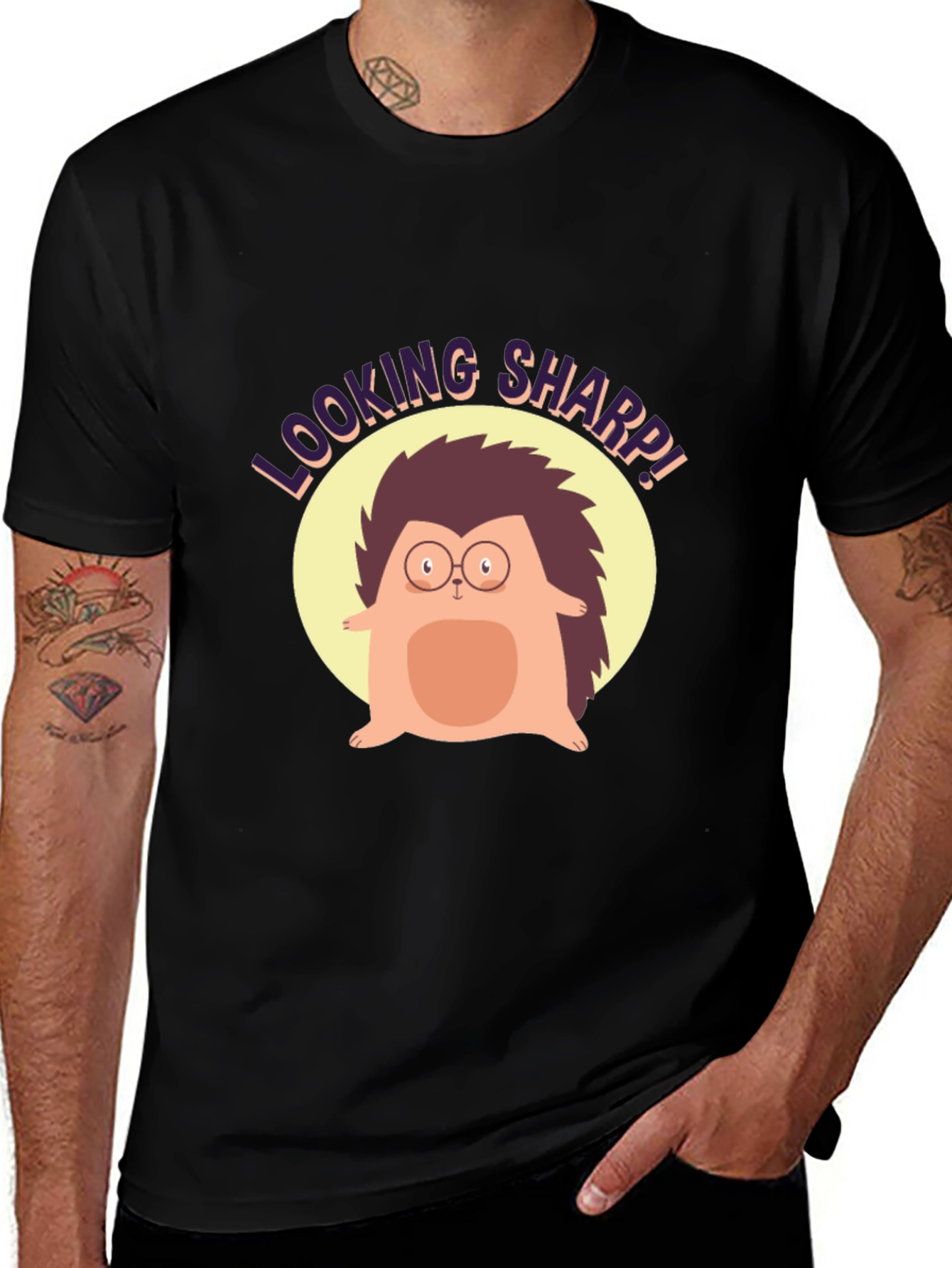 Variant 5 of Looking Sharp Hedgehog T-Shirt