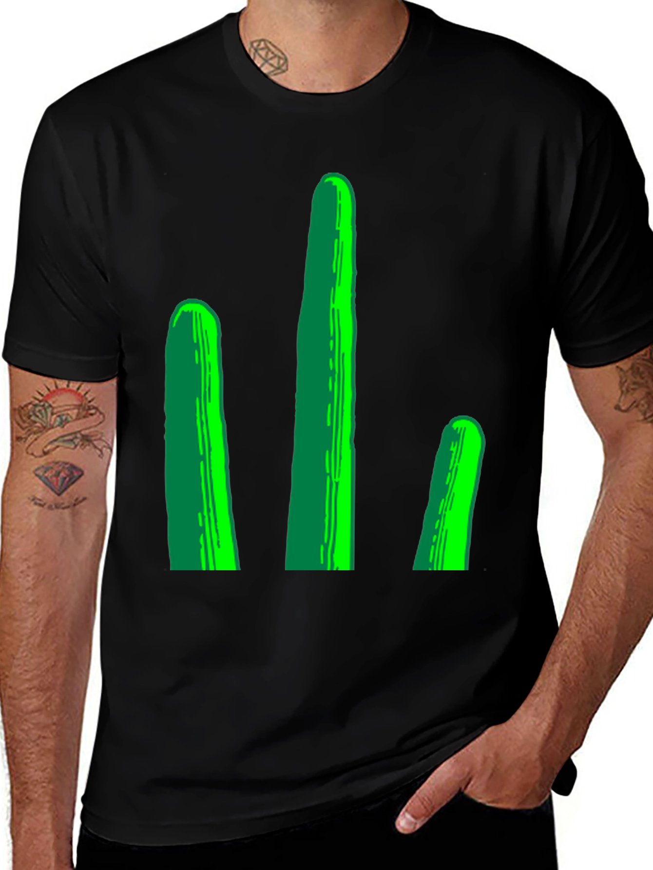 Variant 24 of Cactus Graphic T-Shirt - Modern Tee