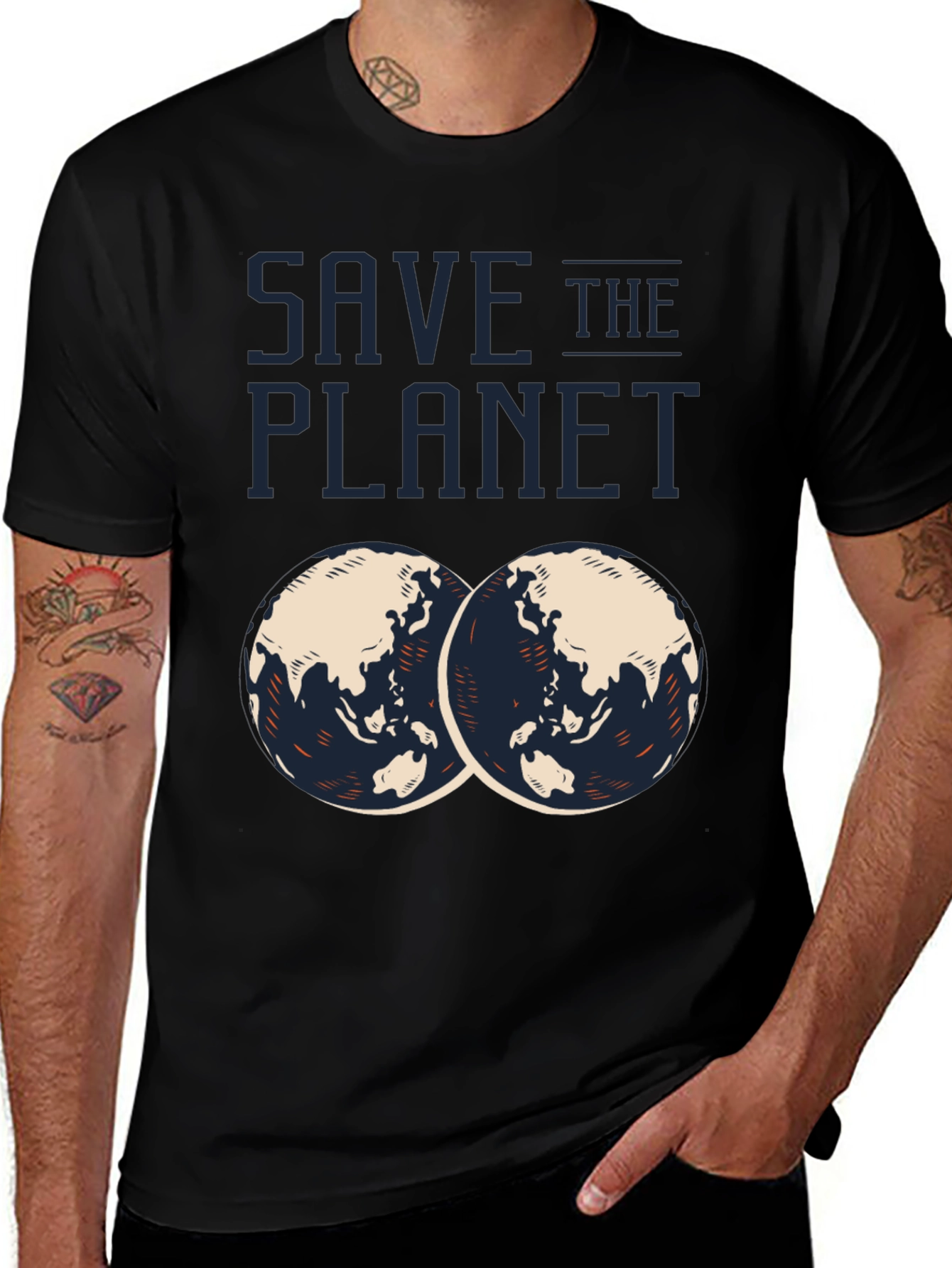 Save the Planet Graphic T-Shirt - Eco-Friendly Design
