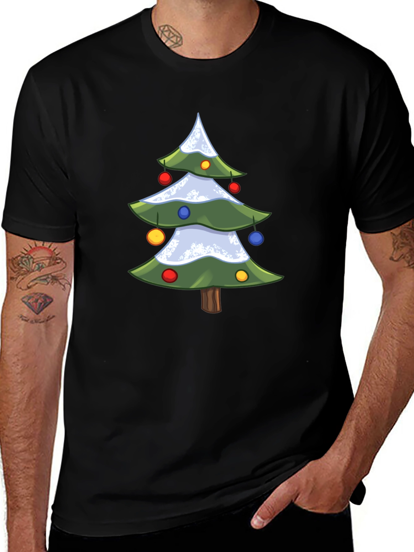 Variant 26 of Festive Christmas Tree Graphic T-Shirt