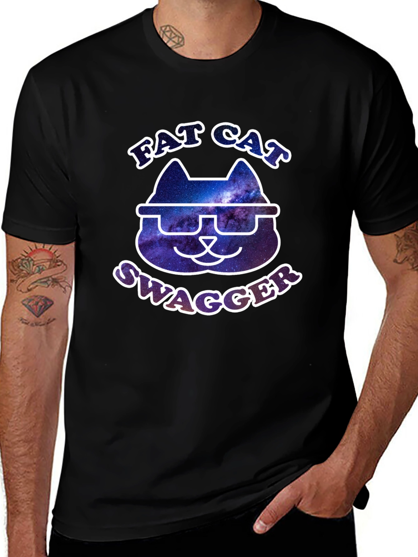 Variant 12 of Fat Cat Swagger Graphic T-Shirt