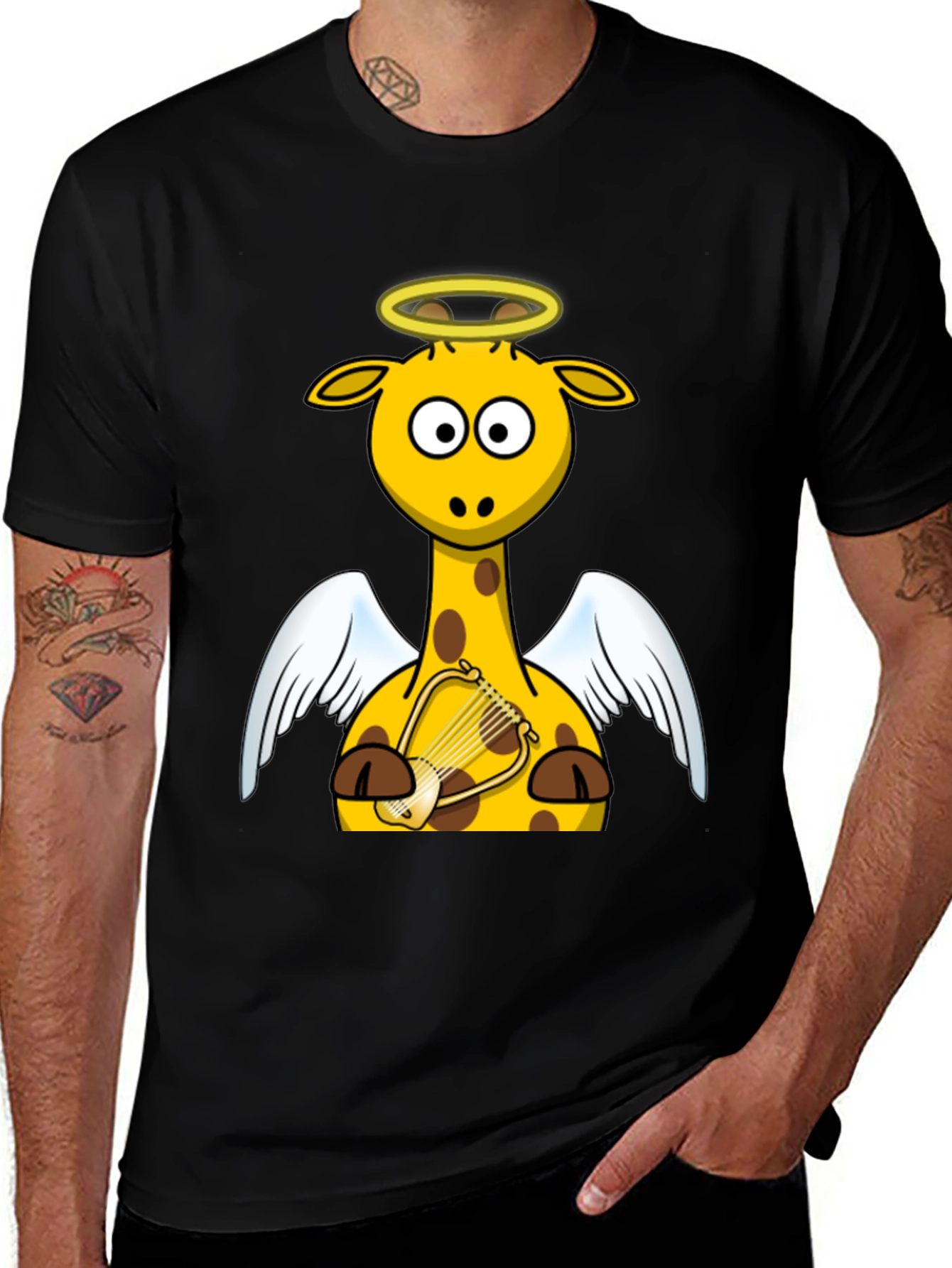 Variant 28 of Angel Giraffe T-Shirt