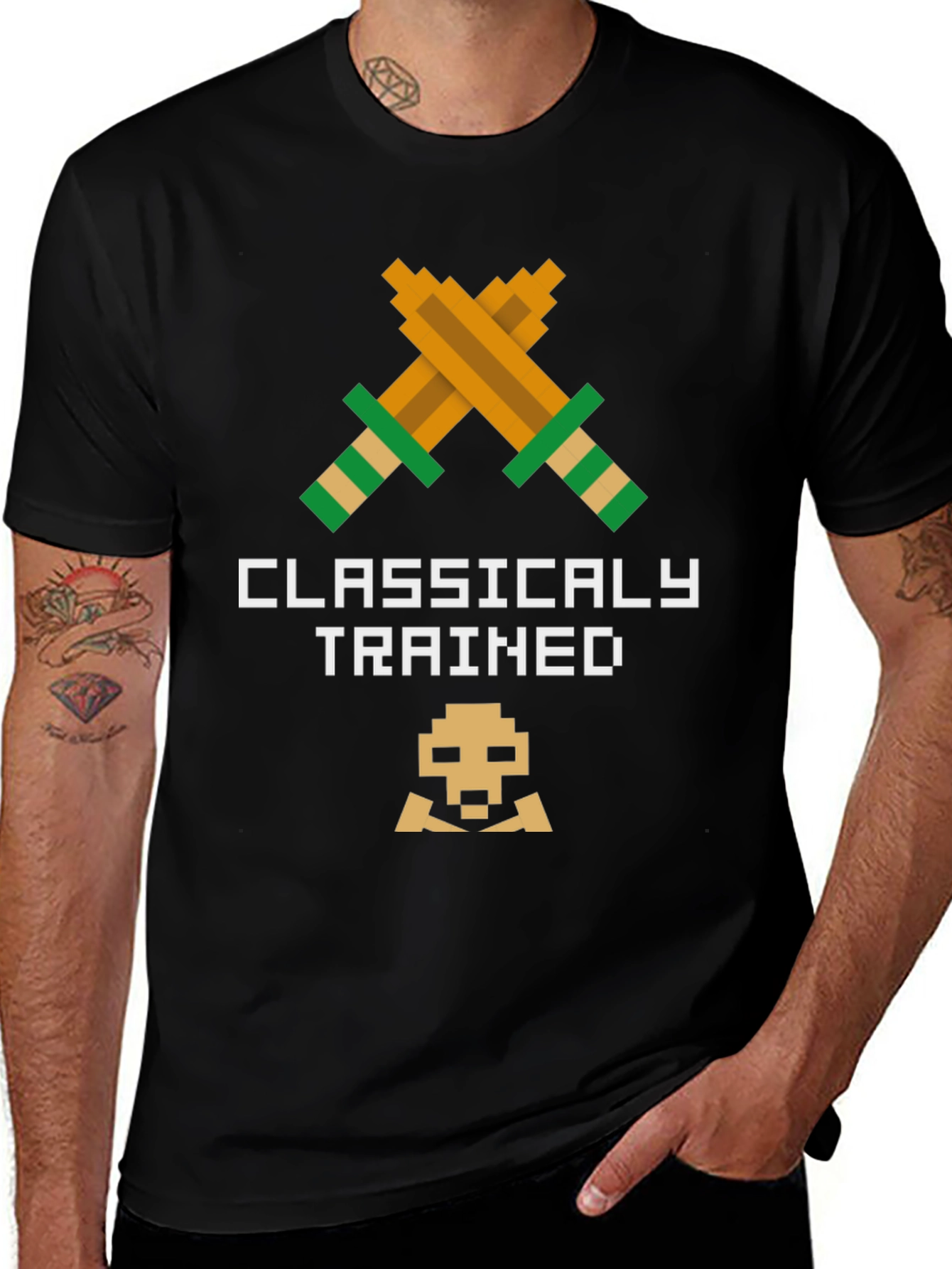 Variant 11 of Classically Trained Retro Gamer T-Shirt