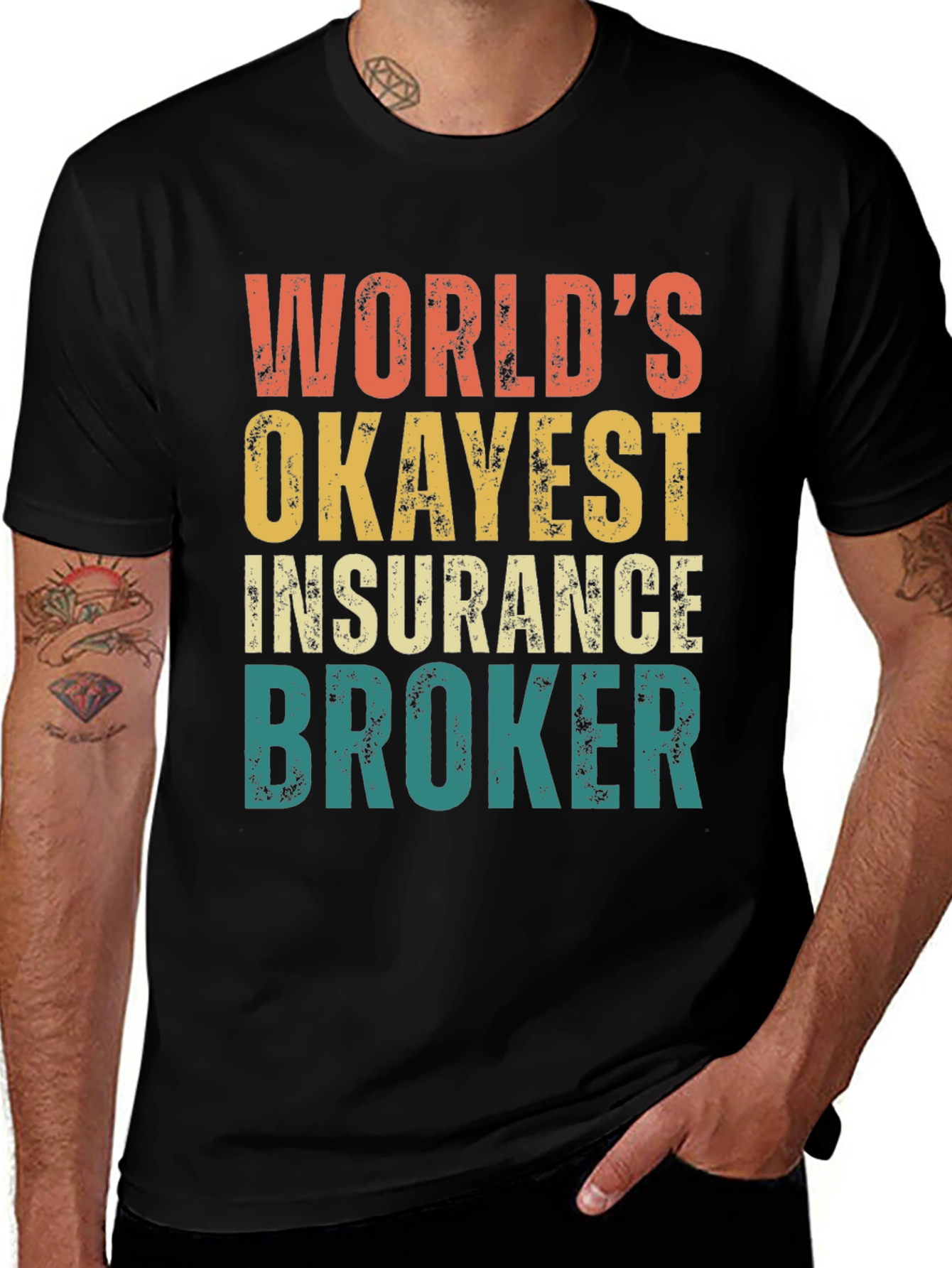 Variant 14 of World's Okayest Insurance Broker Graphic Tee