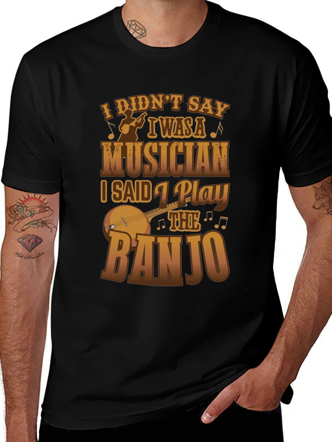 Variant 18 of Banjo Musician Graphic Tee