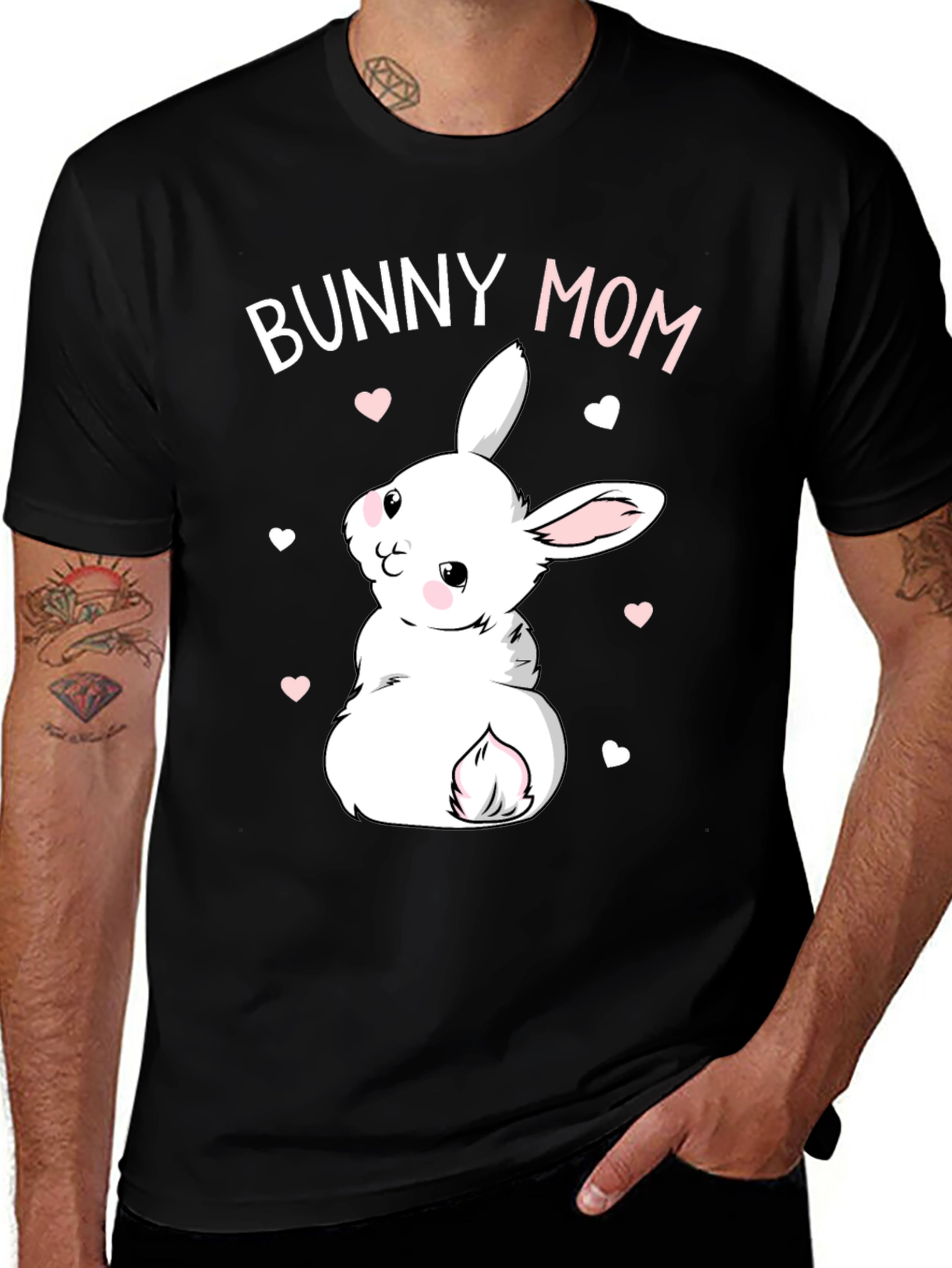 Bunny Mom T-Shirt - Cute Rabbit Graphic Tee