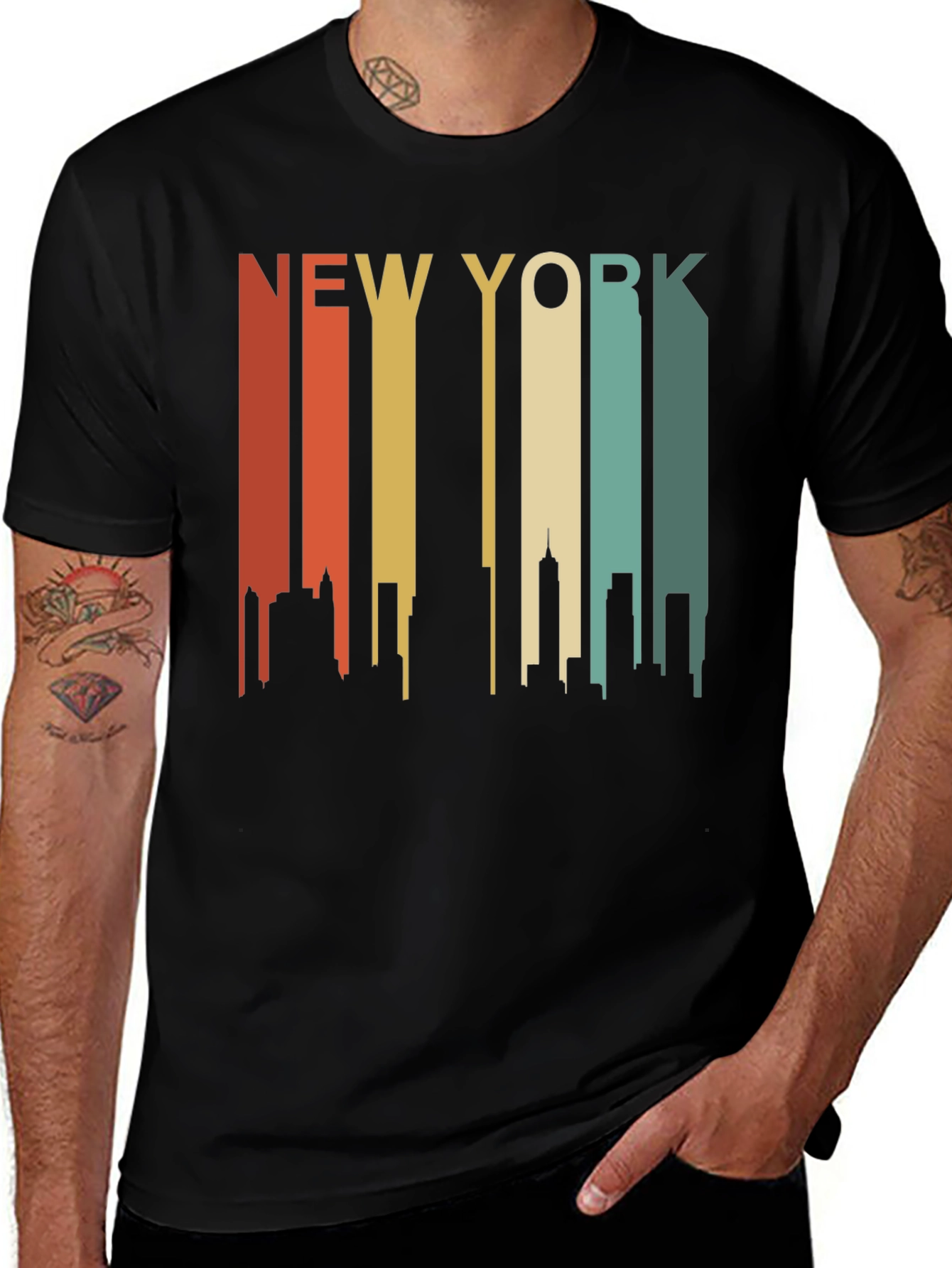 Retro New York Skyline T-Shirt