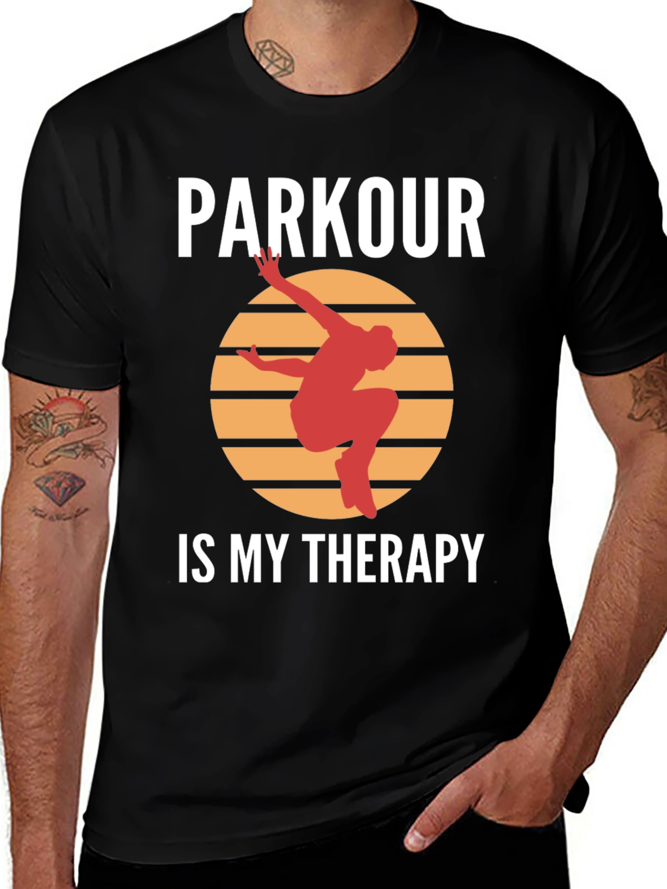 Variant 18 of Parkour Is My Therapy T-Shirt