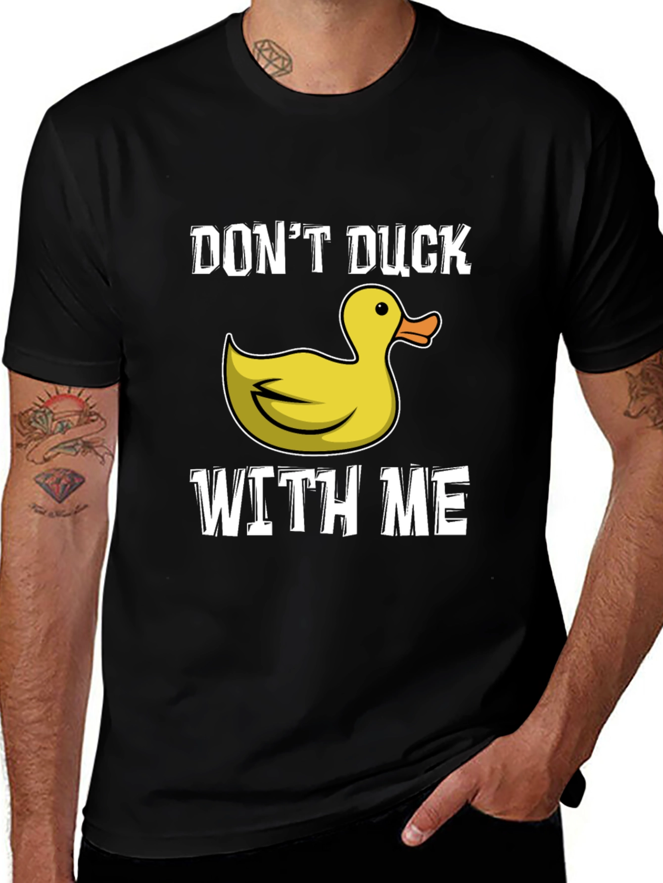 Variant 14 of Don't Duck With Me T-Shirt - Funny Duck Graphic Tee