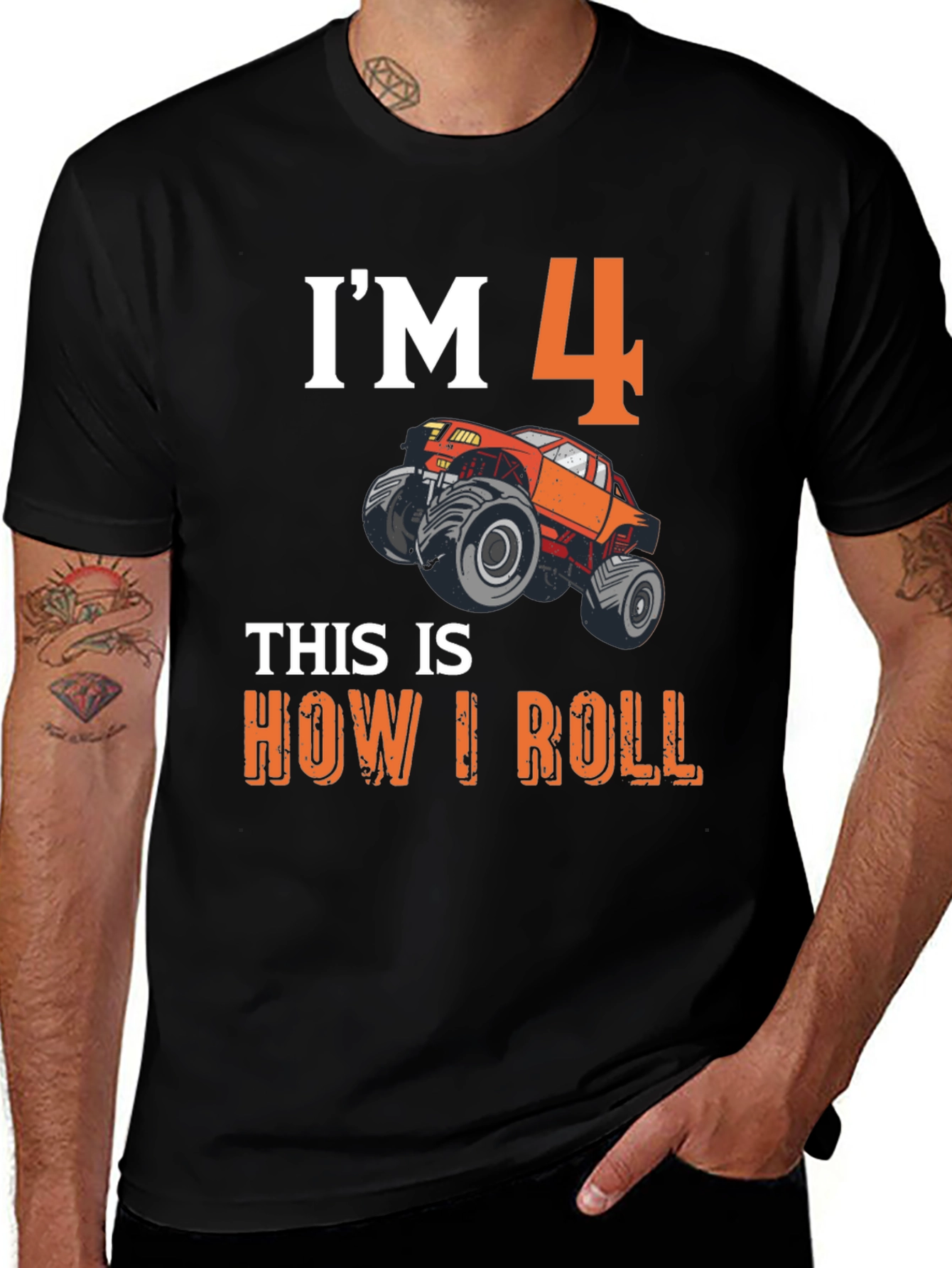 Variant 8 of I'm 4 This is How I Roll T-Shirt