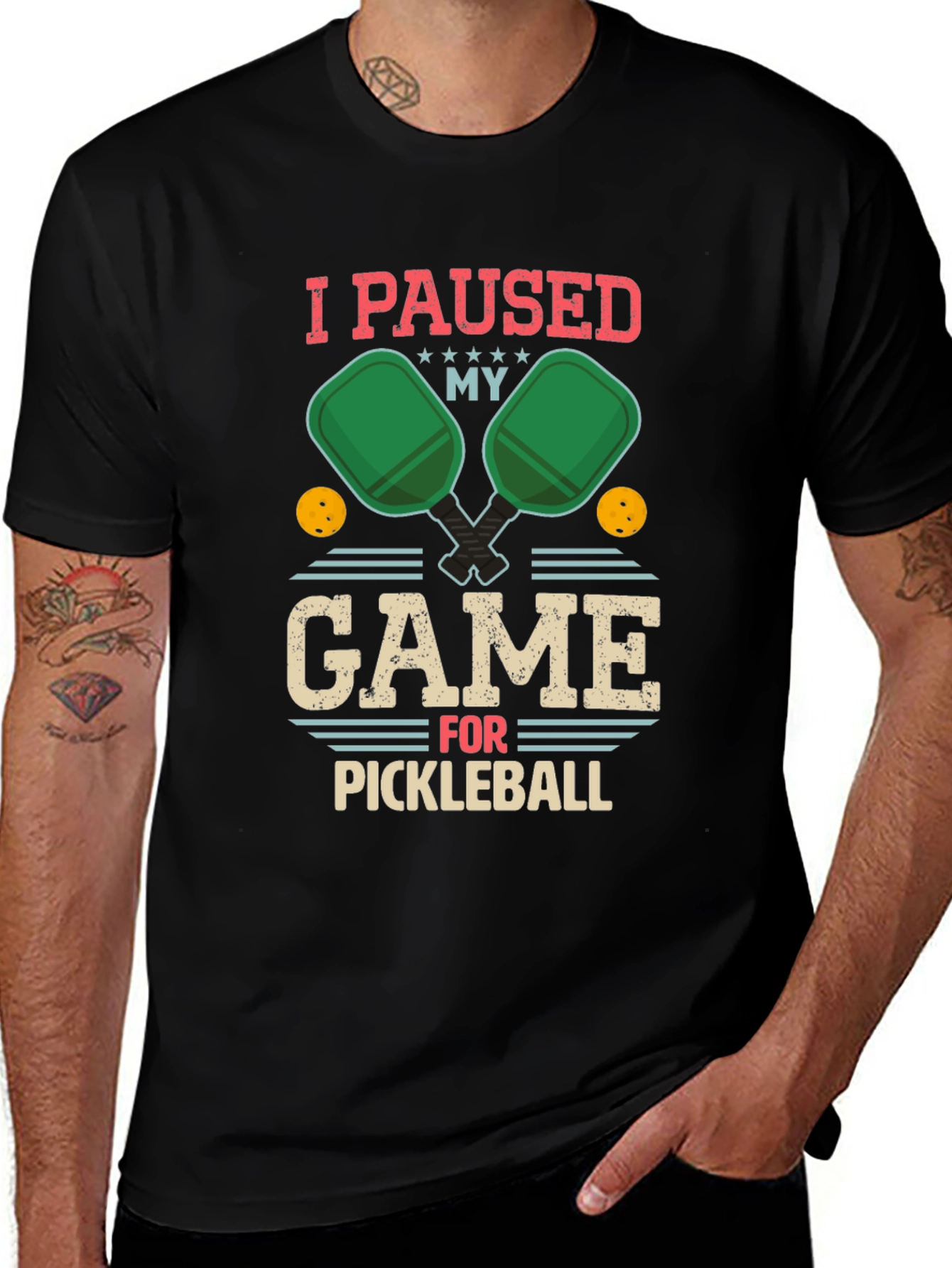 Variant 24 of Funny Pickleball T-Shirt: I Paused My Game