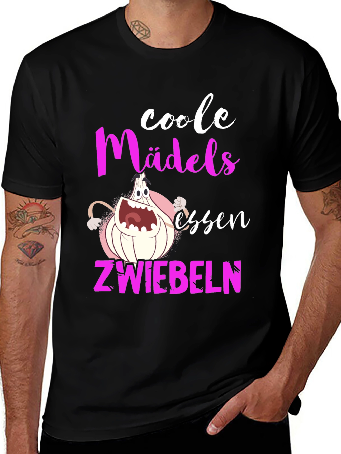 Variant 6 of Coole Mädels Essen Zwiebeln Graphic Tee