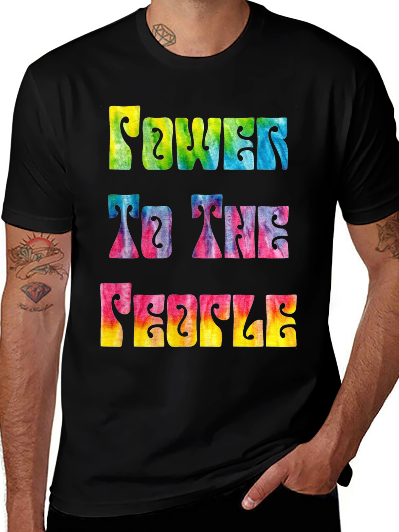 Variant 10 of Power to the People Tie-Dye T-Shirt
