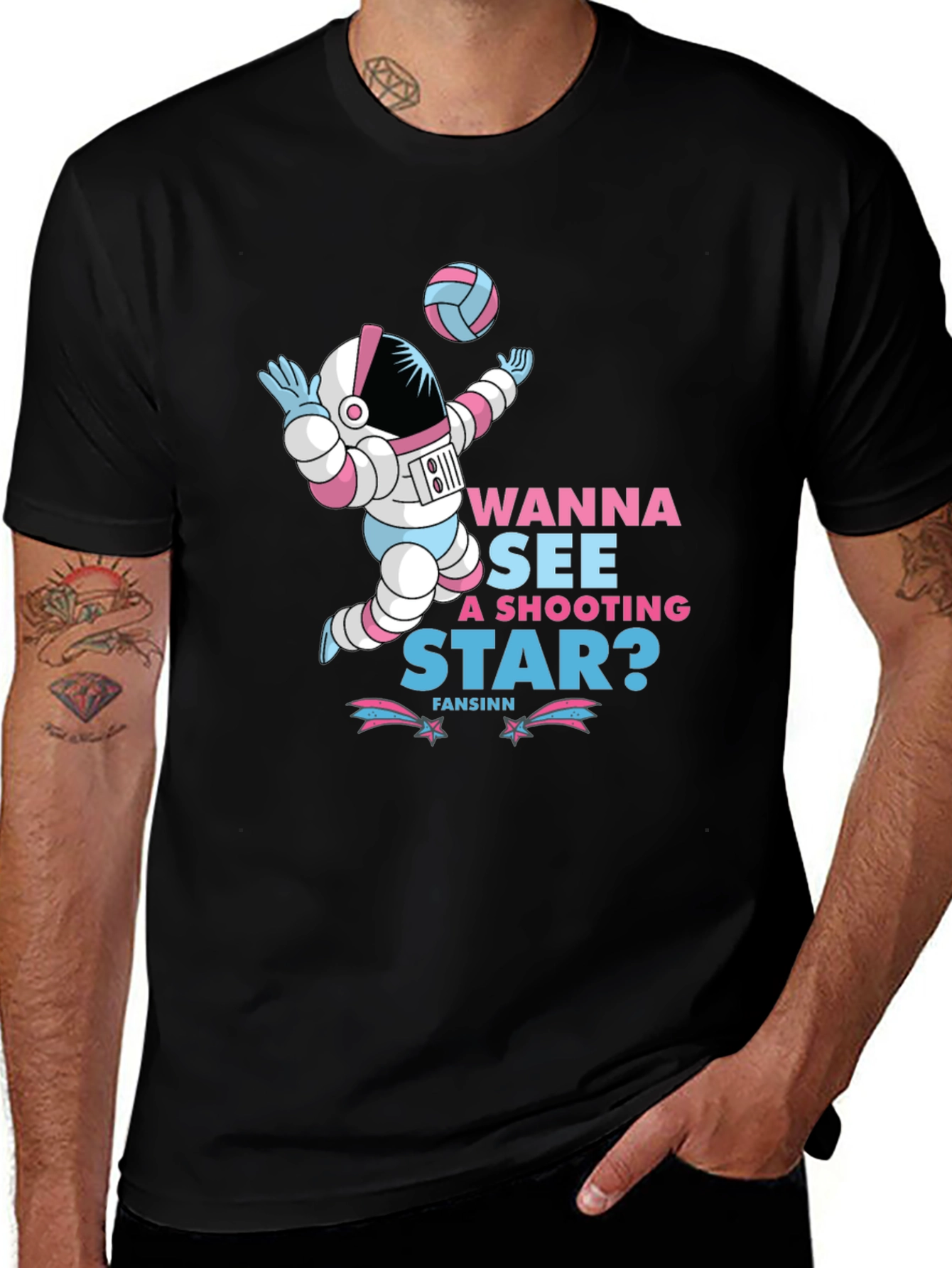 Variant 14 of Wanna See A Shooting Star Astronaut T-Shirt