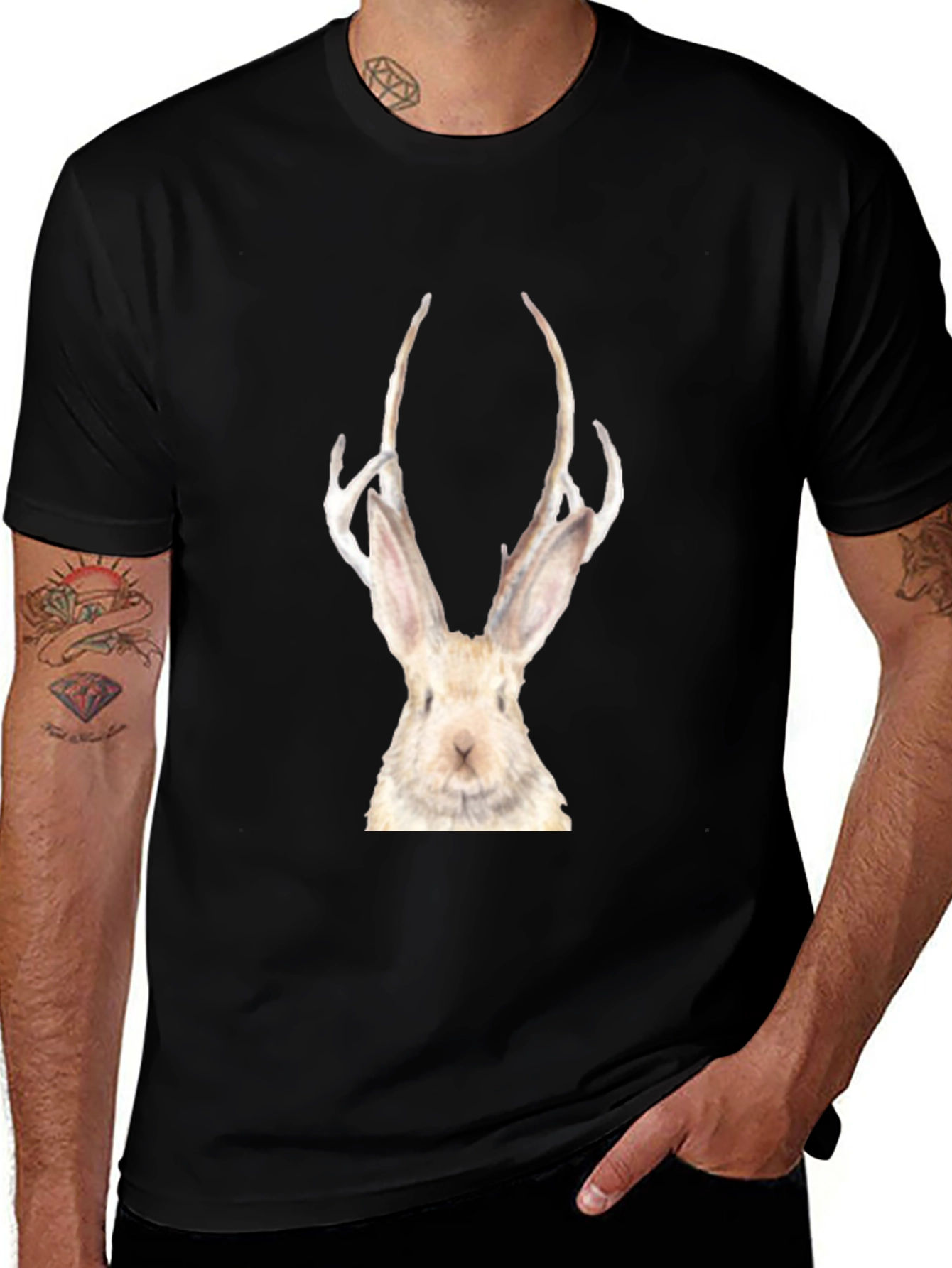 Variant 29 of Rabbit Antler Graphic T-Shirt