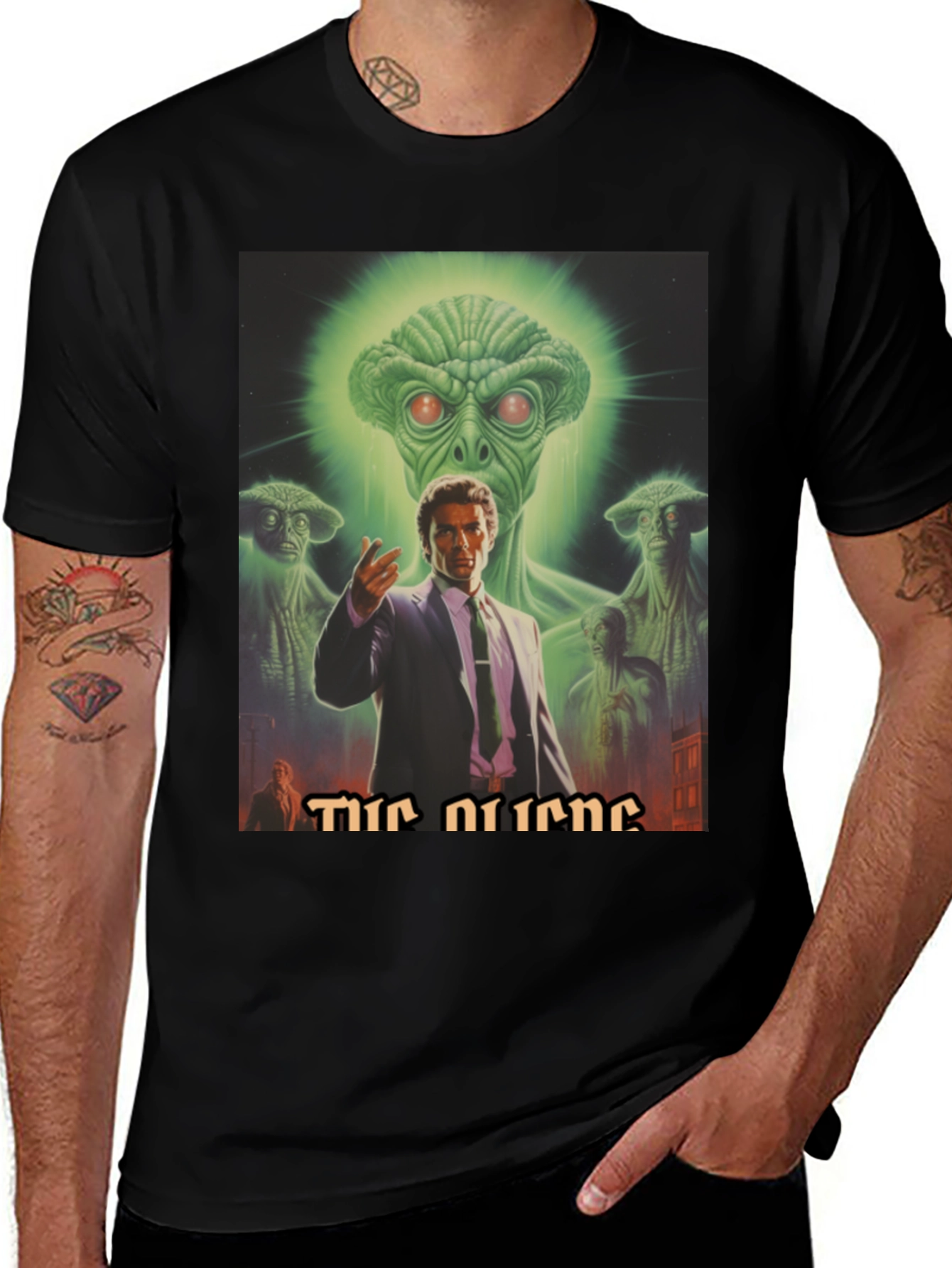 Variant 25 of The Aliens T-Shirt - Retro Sci-Fi Graphic Tee