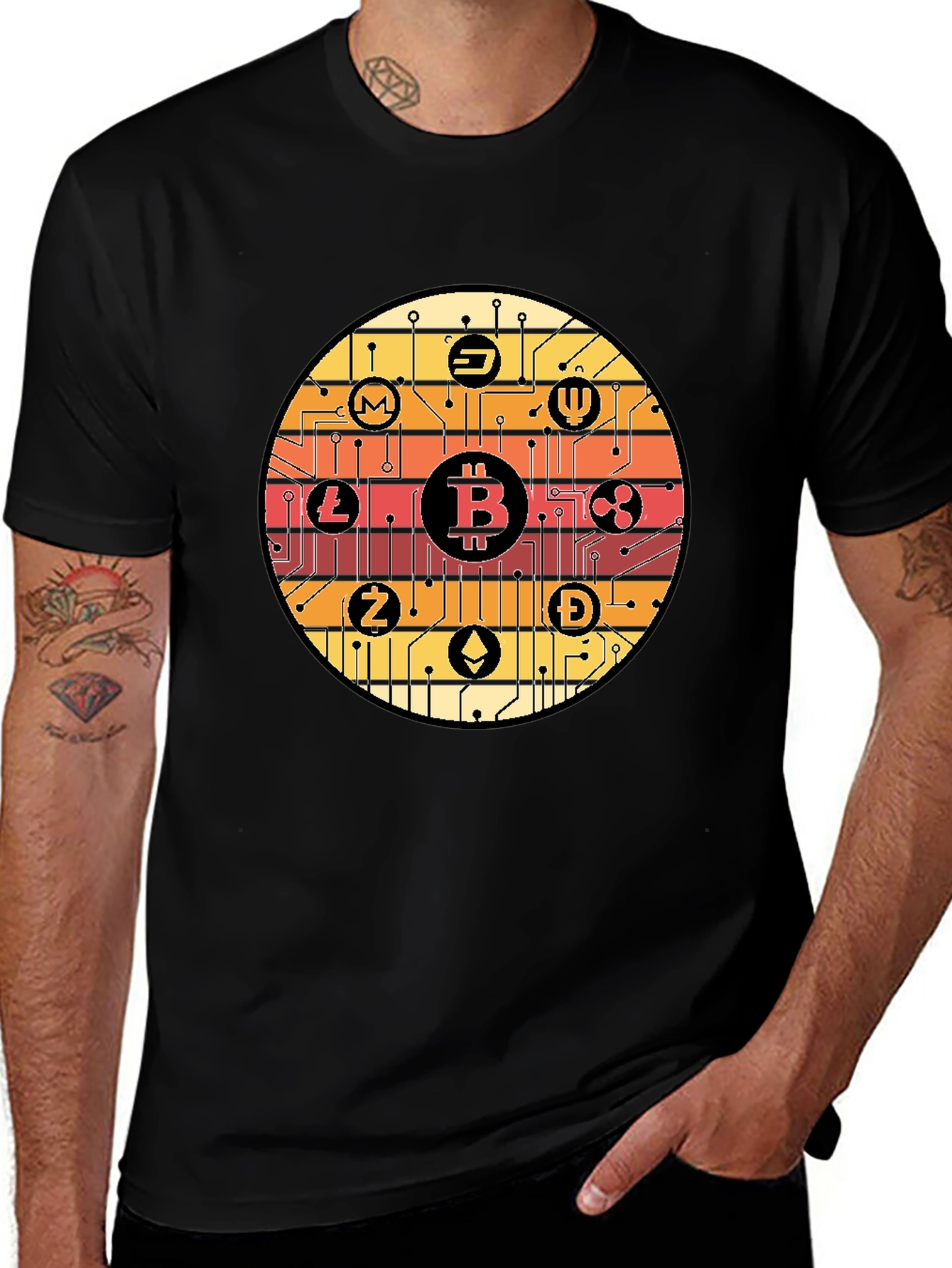 Variant 13 of Crypto Circuit Tee - Bitcoin & Altcoins