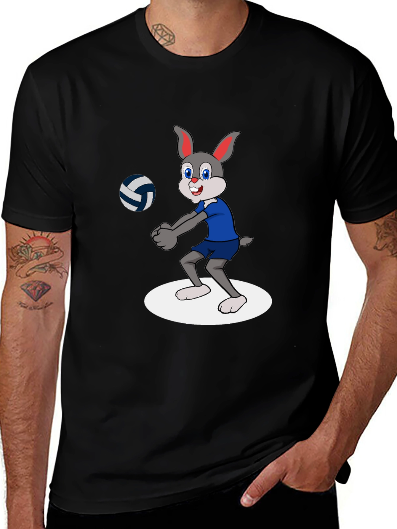 Variant 25 of Bunny Volleyball T-Shirt