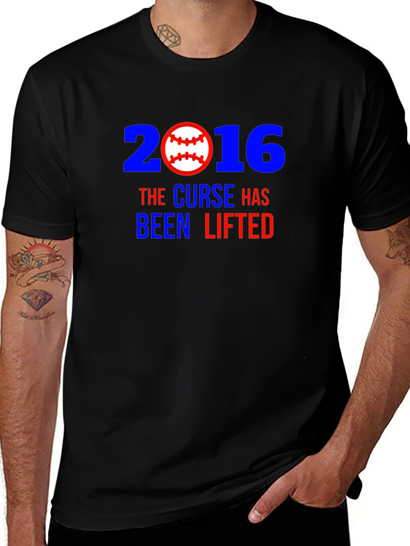 Variant 5 of 2016 Curse Lifted Baseball T-Shirt