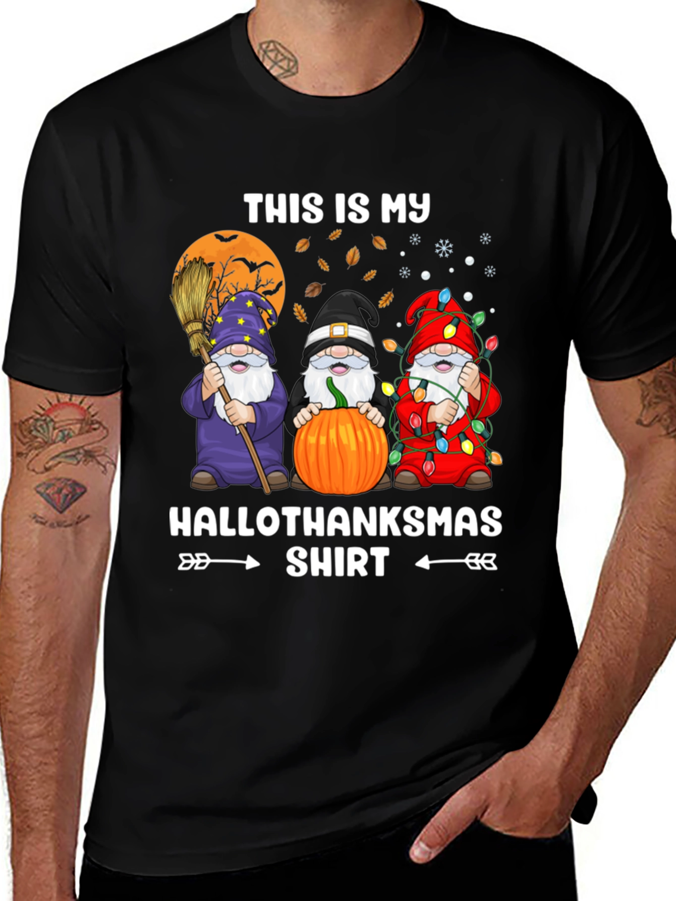Hallothanksmas Gnome T-Shirt