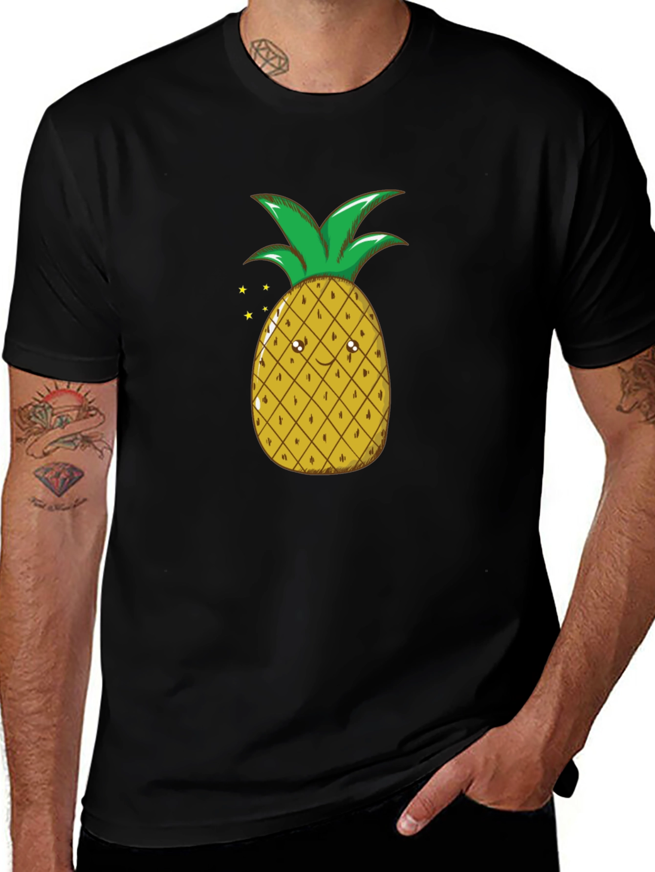 Variant 13 of Pineapple Graphic Tee - Tropical Vibes