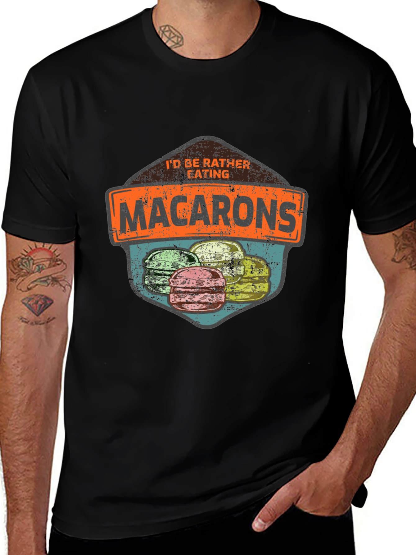 Variant 11 of I'd Rather Be Eating Macarons T-Shirt
