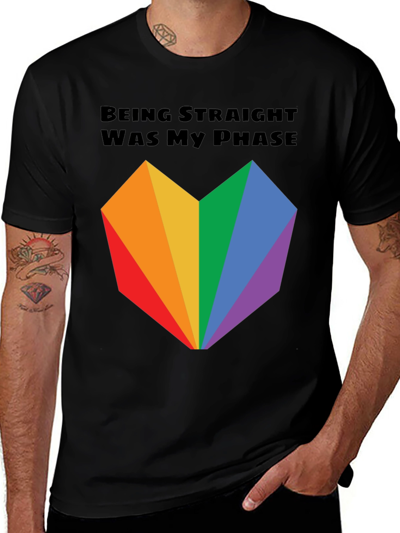 LGBTQ+ Pride T-Shirt: "Being Straight Was My Phase"
