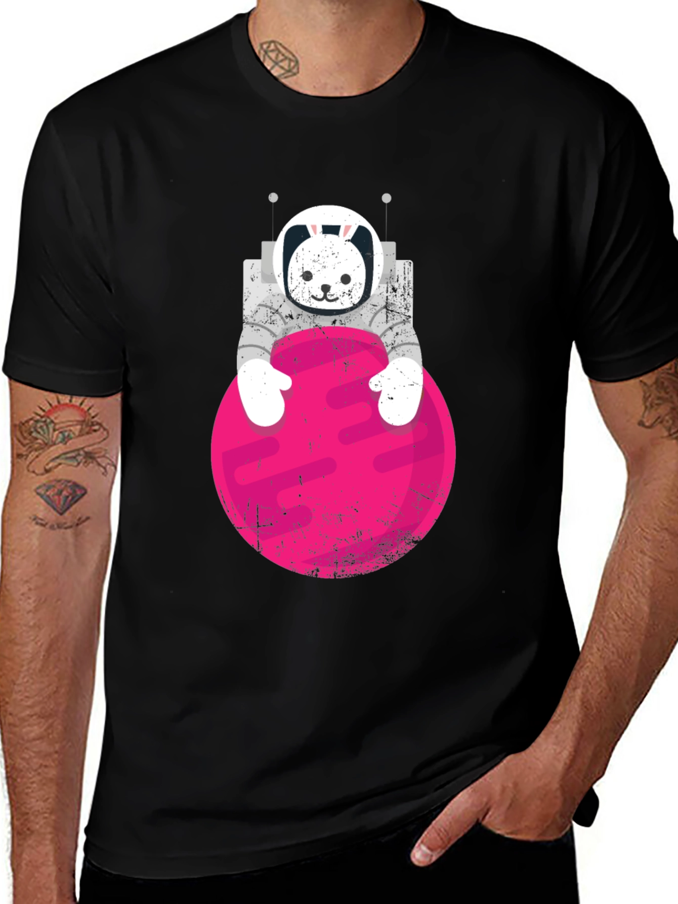 Variant 16 of Astronaut Bunny Graphic T-Shirt