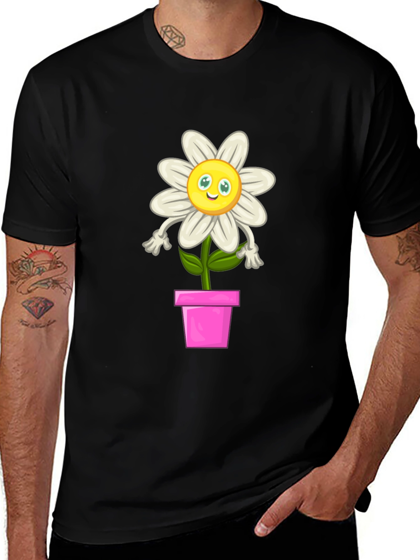 Variant 28 of Cute Daisy Flower T-Shirt - Fun Floral Tee