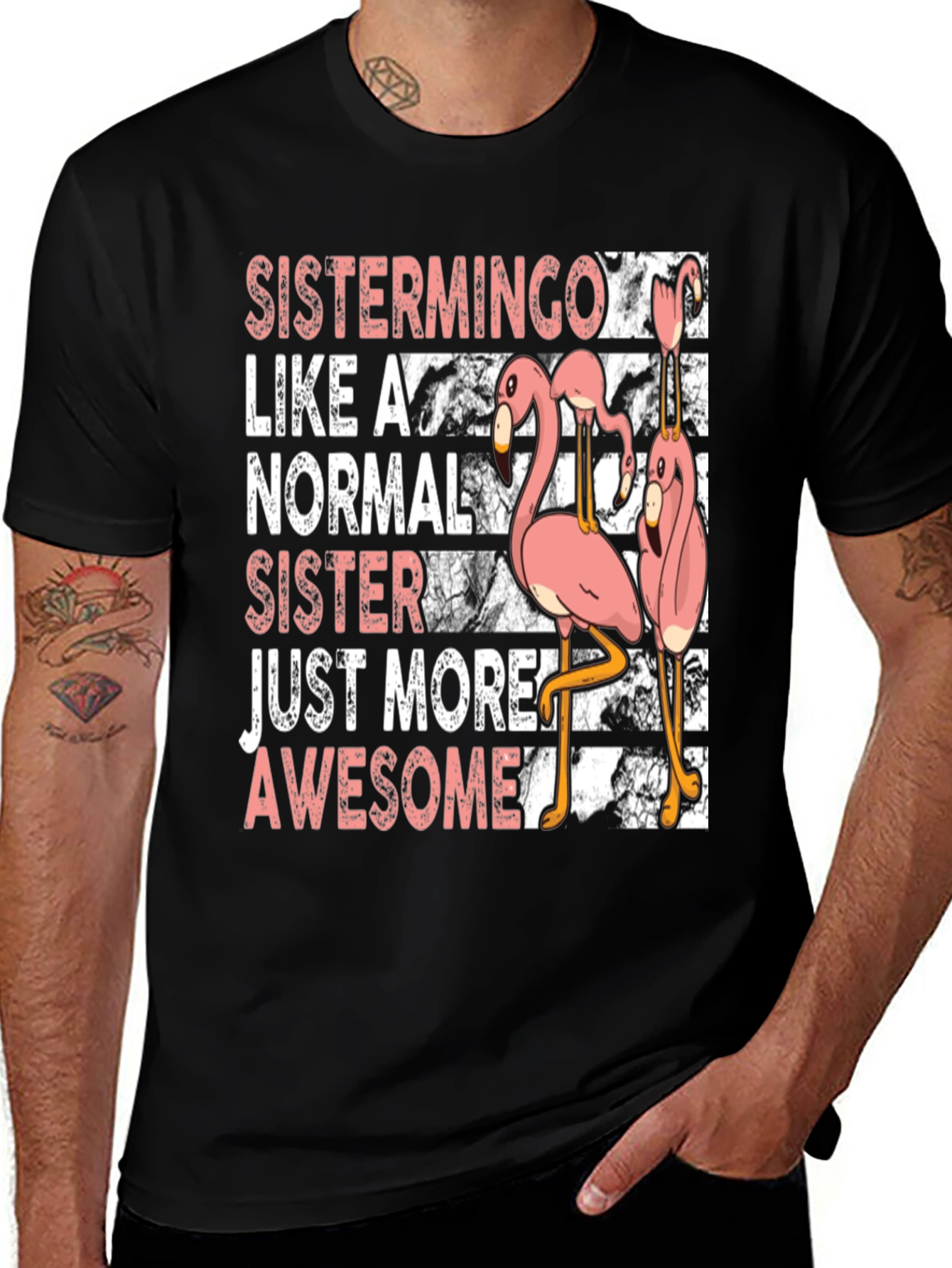 Variant 5 of Sistermingo Graphic Tee - Awesome Sister T-Shirt