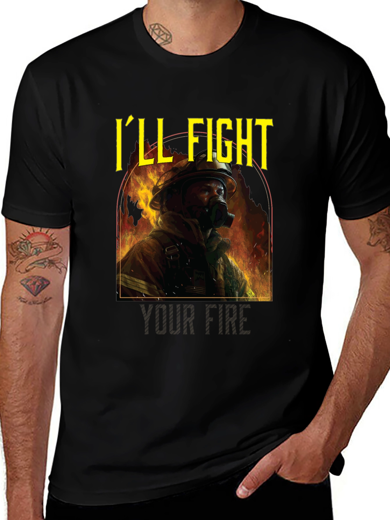 Variant 3 of Firefighter T-Shirt - I'll Fight Your Fire