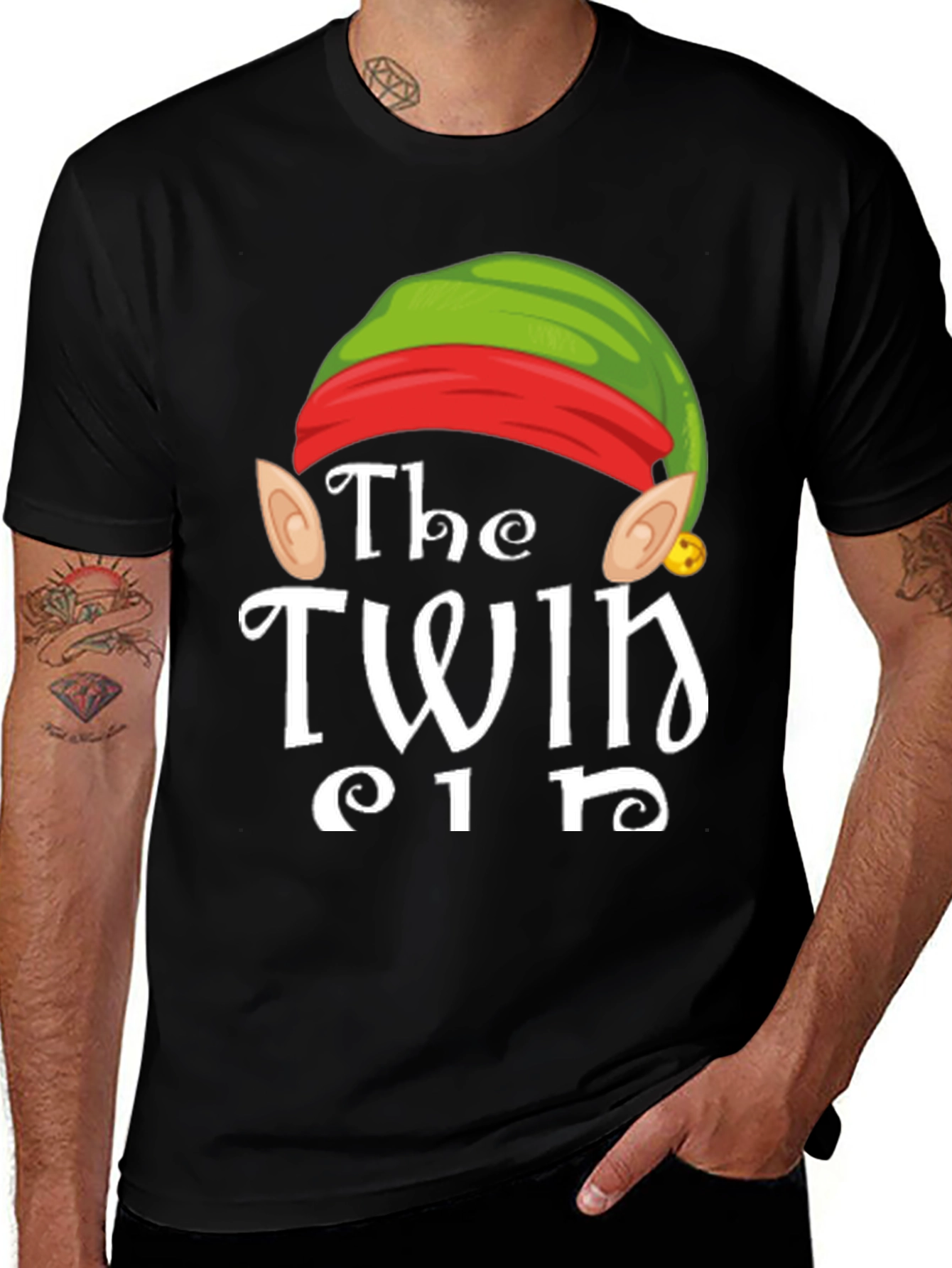 The Twin Elf Matching Christmas T-Shirt
