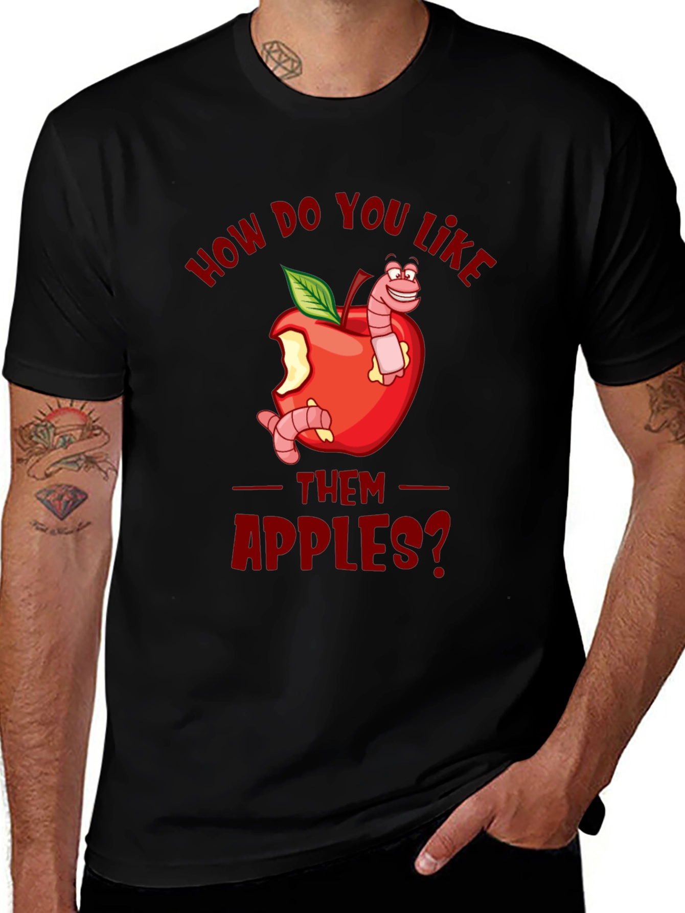 Variant 28 of Funny How Do You Like Them Apples T-Shirt