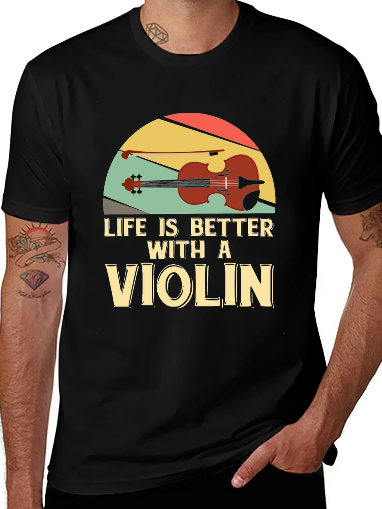 Variant 16 of Life is Better with a Violin T-Shirt