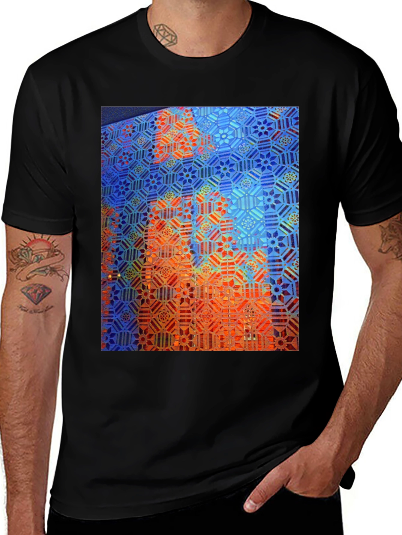 Variant 4 of Geometric Pattern T-Shirt