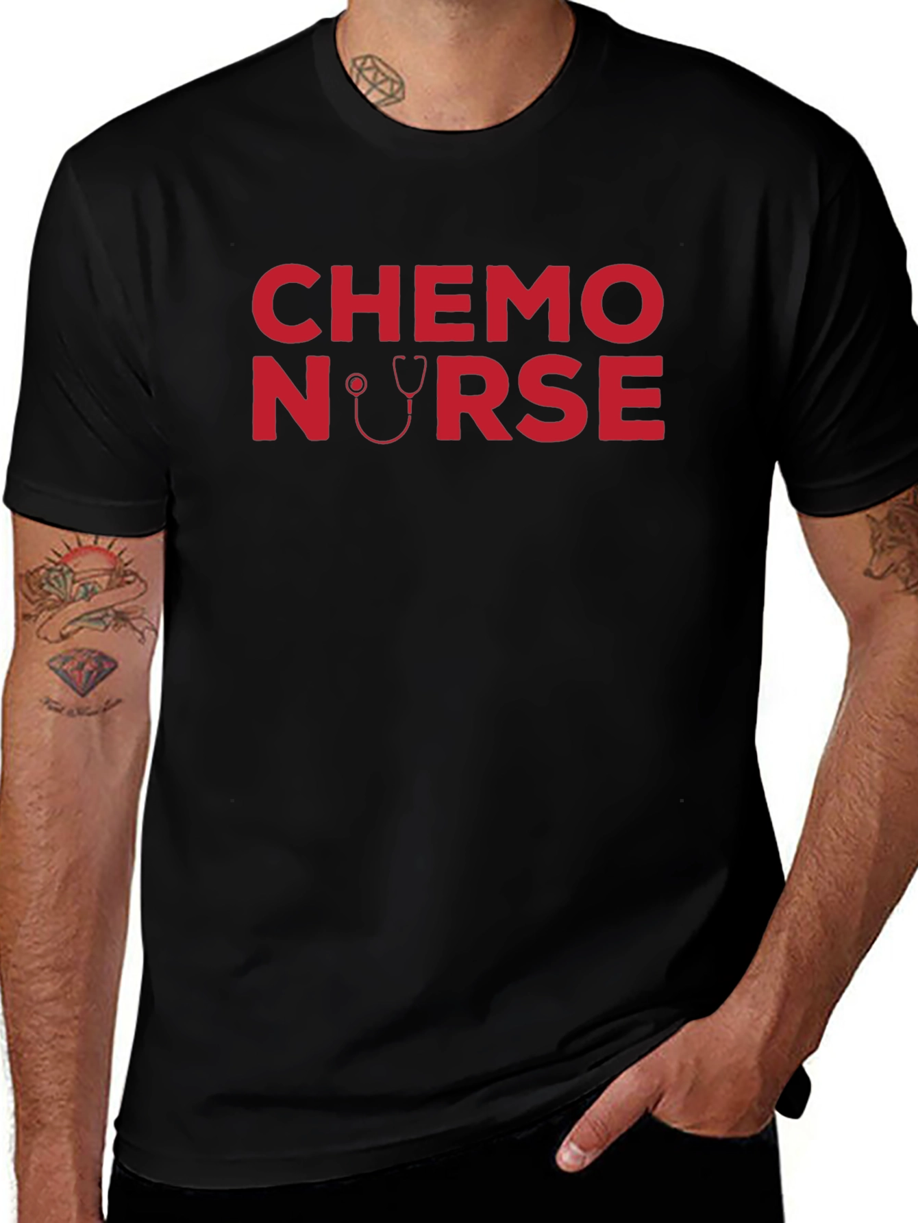 Variant 18 of Chemo Nurse T-Shirt - Stylish Medical Apparel