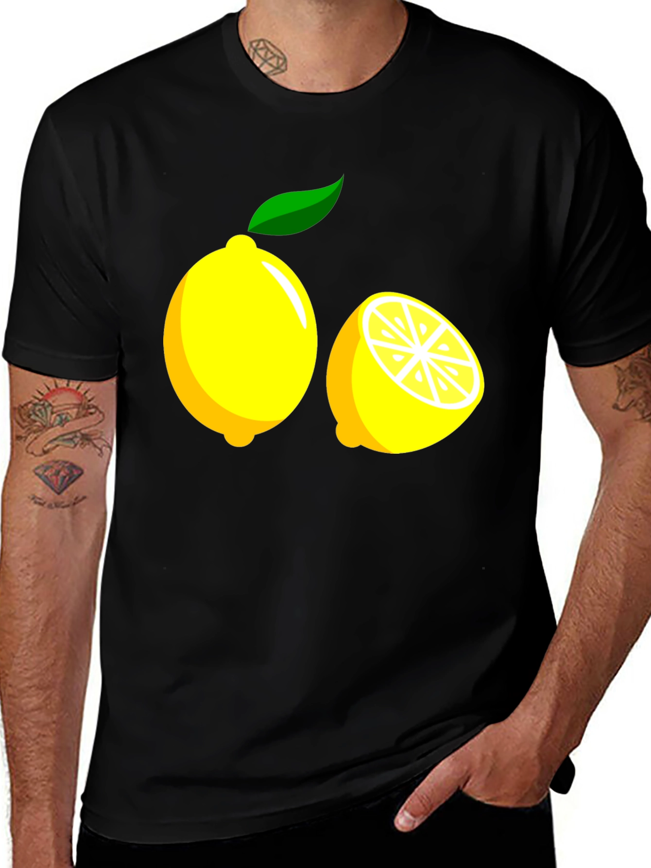 Lemon Graphic Tee - Stylish Summer T-Shirt