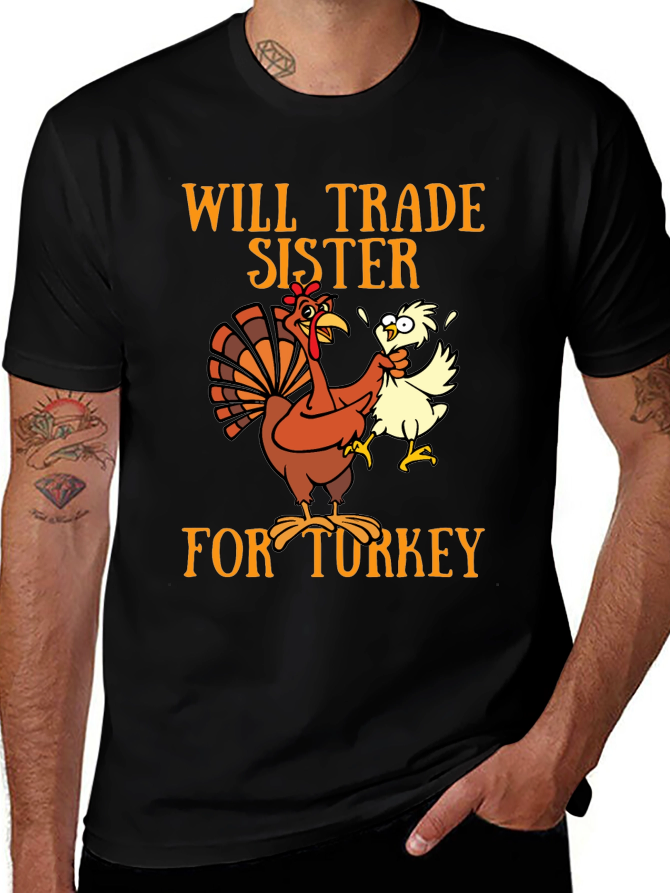 Variant 9 of Will Trade Sister For Turkey Graphic T-Shirt