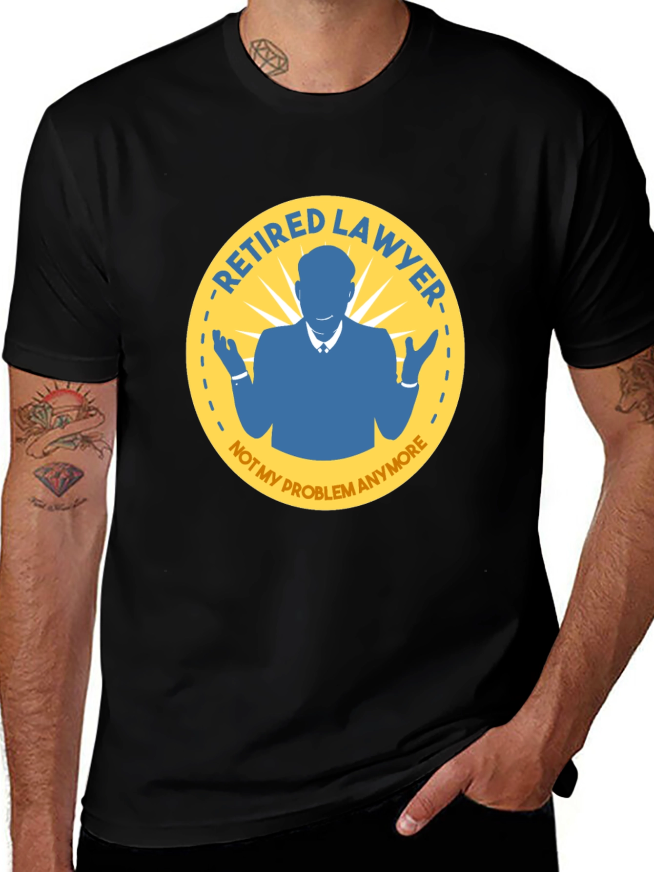 Variant 6 of Retired Lawyer T-Shirt - Funny Retirement Gift for Attorneys